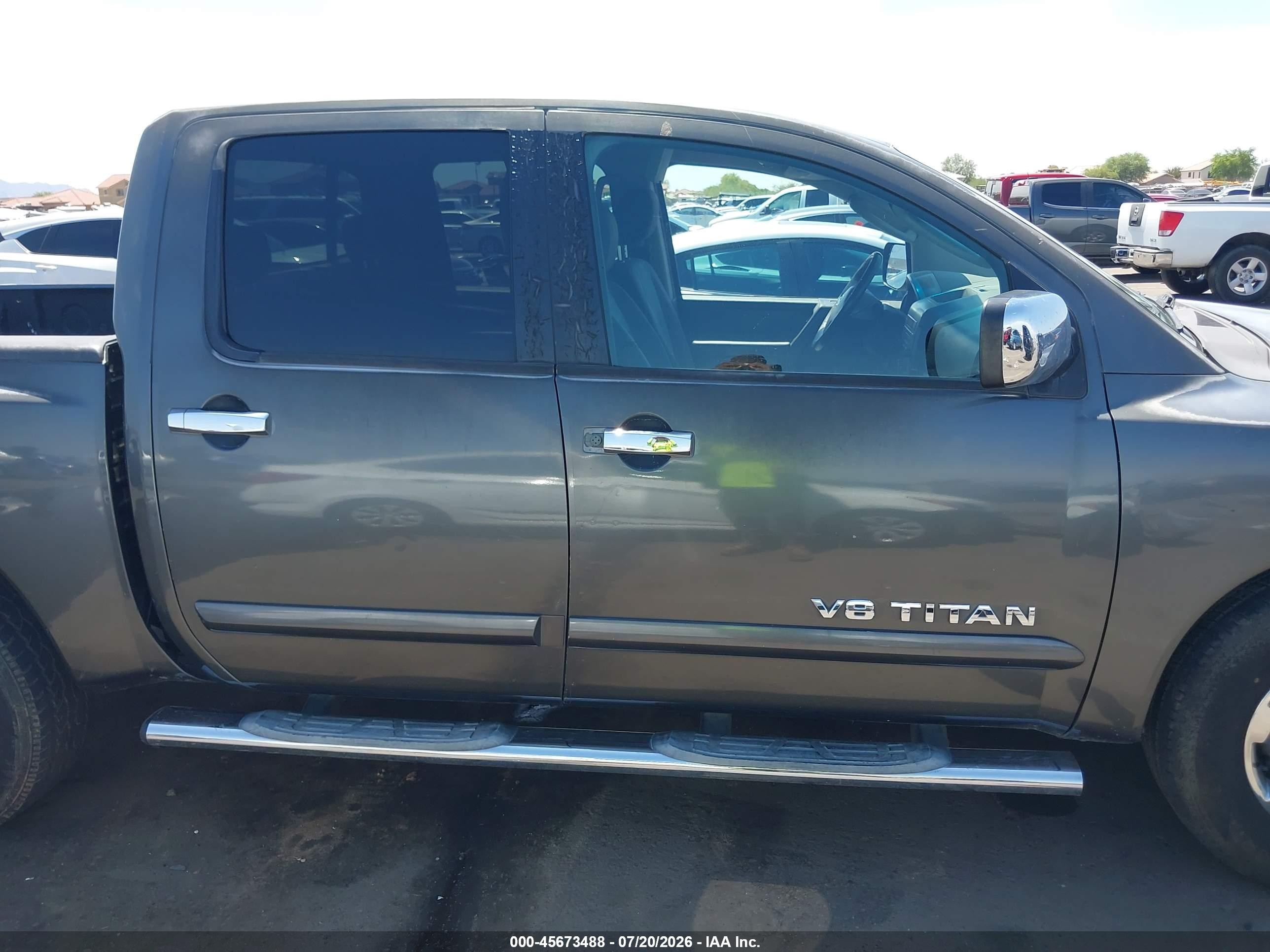 2007 Nissan Titan Se Gray vin: 1N6AA07AX7N210745