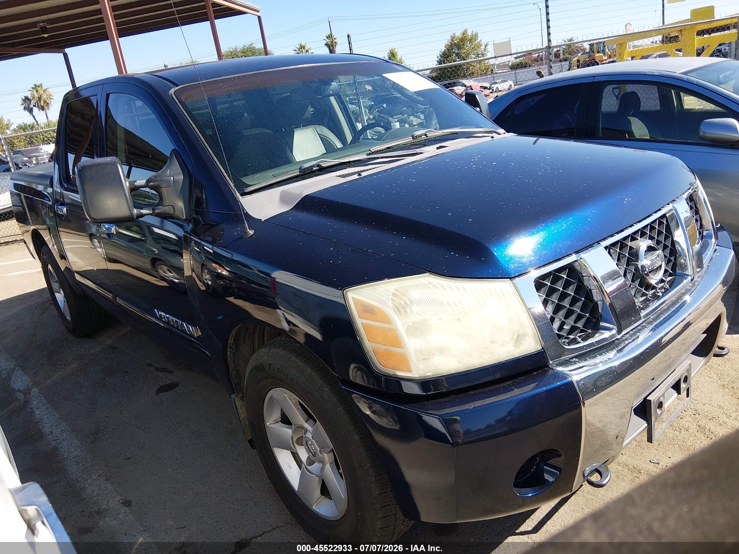 2007 Nissan Titan Se Dark Blue vin: 1N6AA07AX7N241266