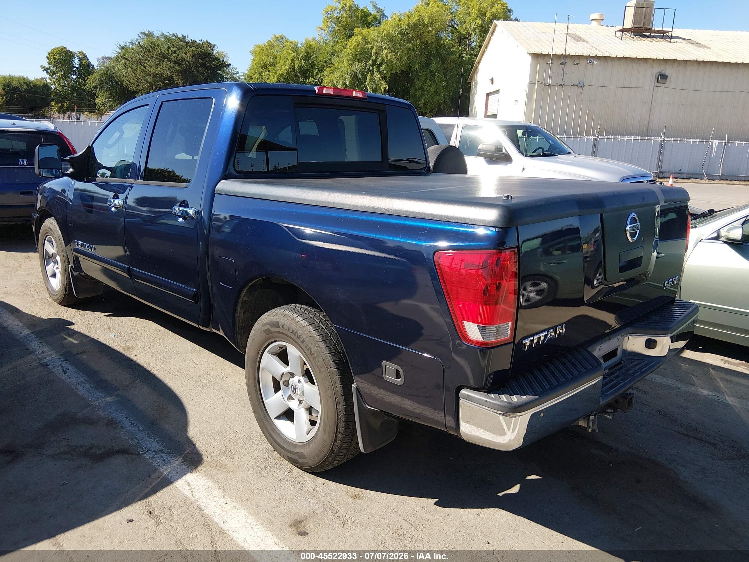 2007 Nissan Titan Se Dark Blue vin: 1N6AA07AX7N241266
