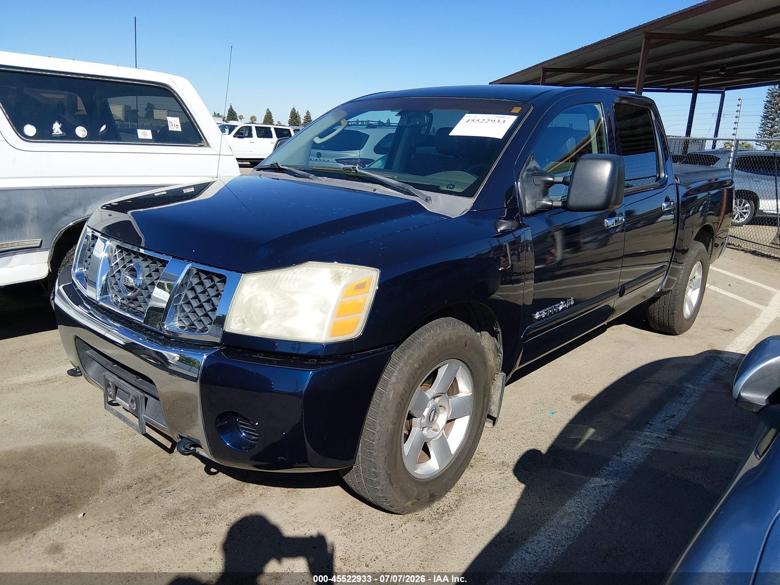 2007 Nissan Titan Se Dark Blue vin: 1N6AA07AX7N241266