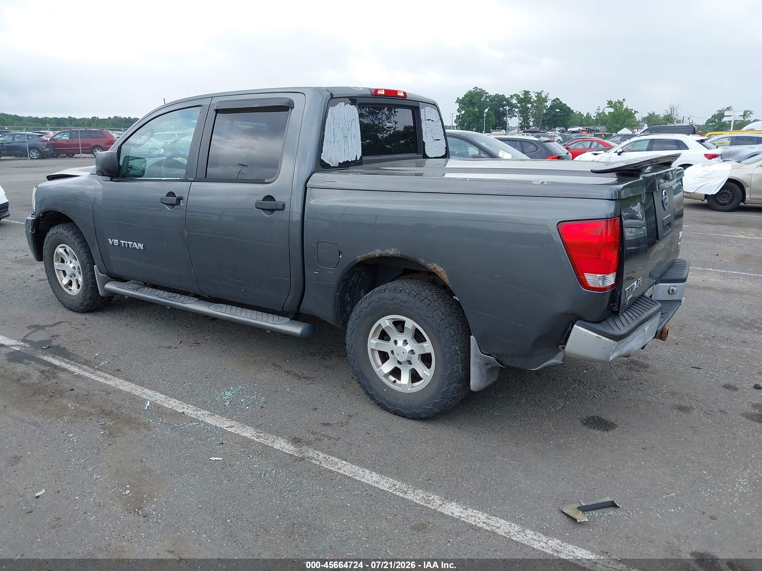 2006 Nissan Titan Xe Gray vin: 1N6AA07B06N520619
