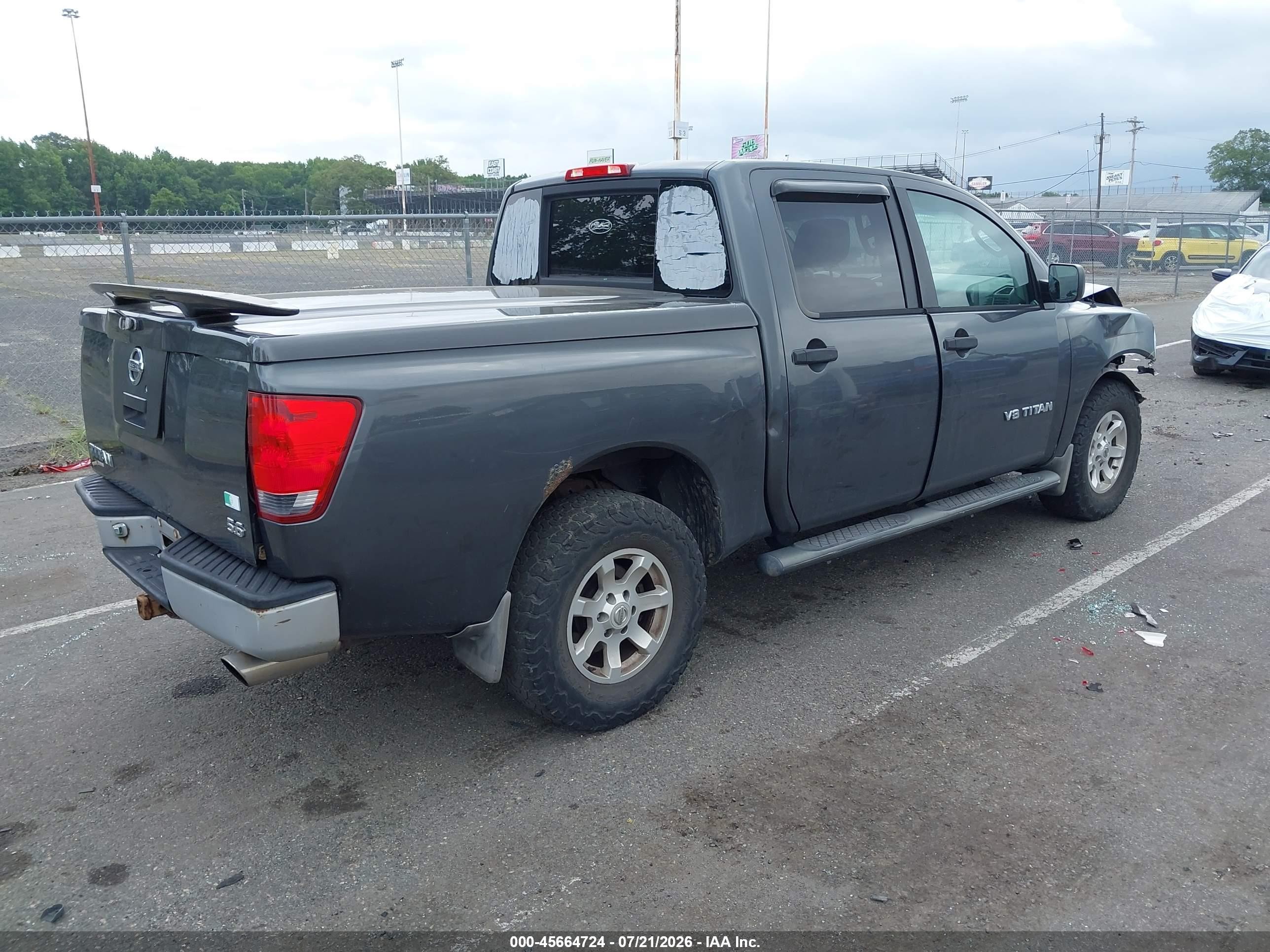 2006 Nissan Titan Xe Gray vin: 1N6AA07B06N520619