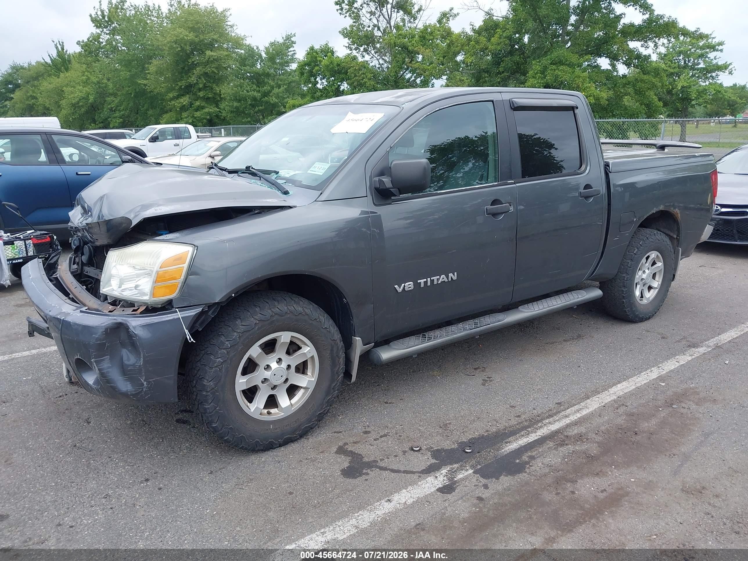 2006 Nissan Titan Xe Gray vin: 1N6AA07B06N520619
