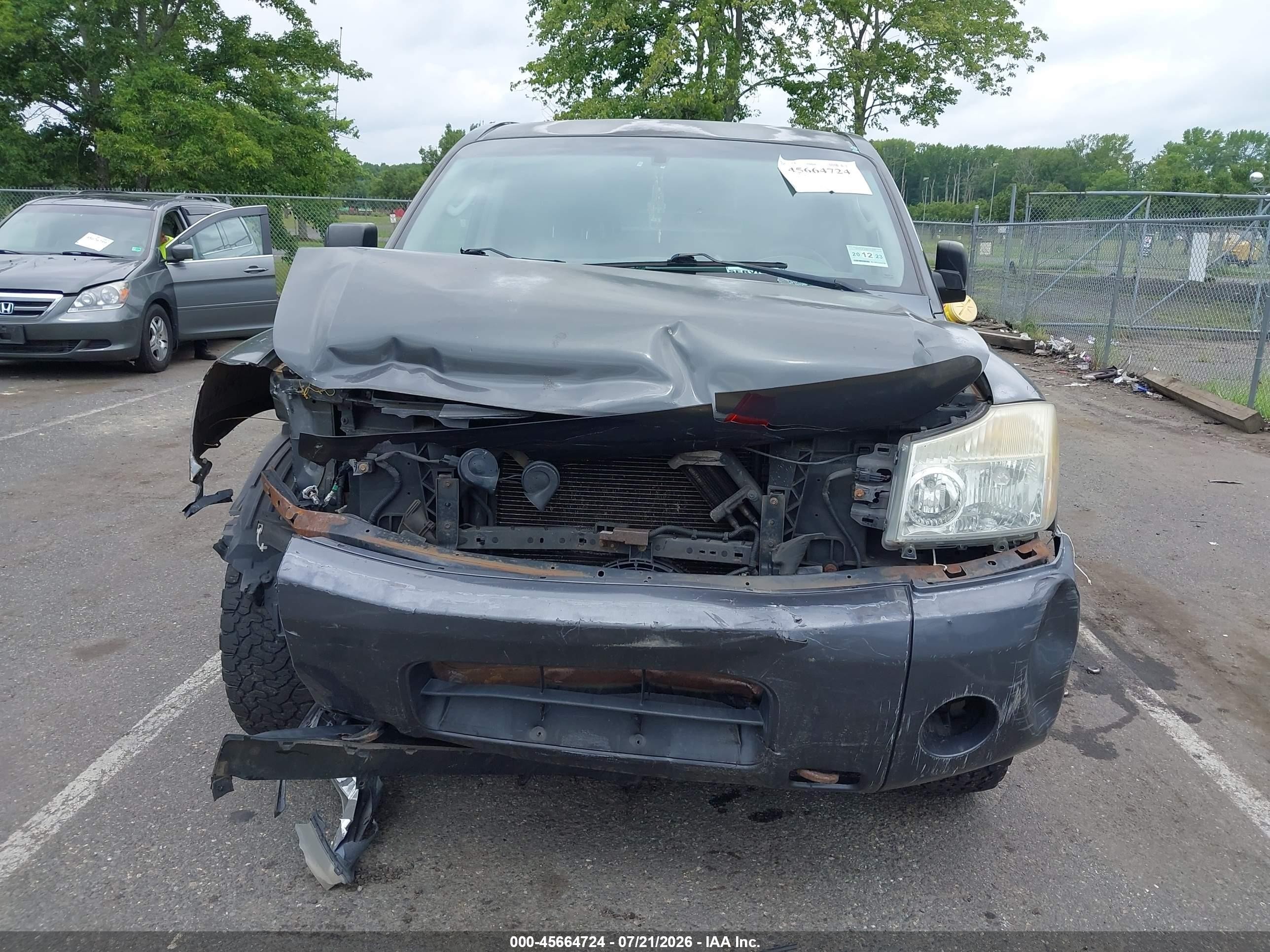 2006 Nissan Titan Xe Gray vin: 1N6AA07B06N520619