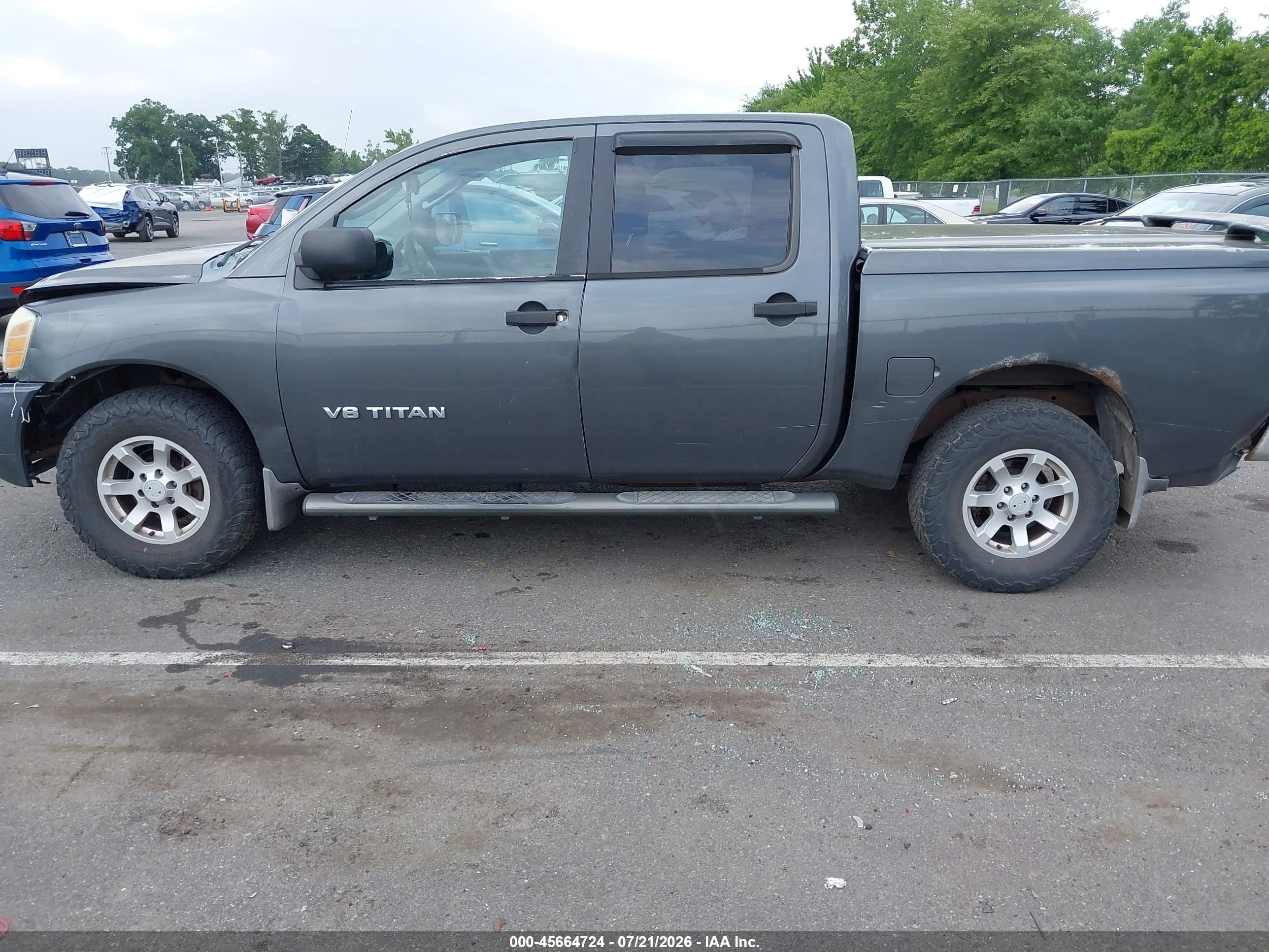 2006 Nissan Titan Xe Gray vin: 1N6AA07B06N520619