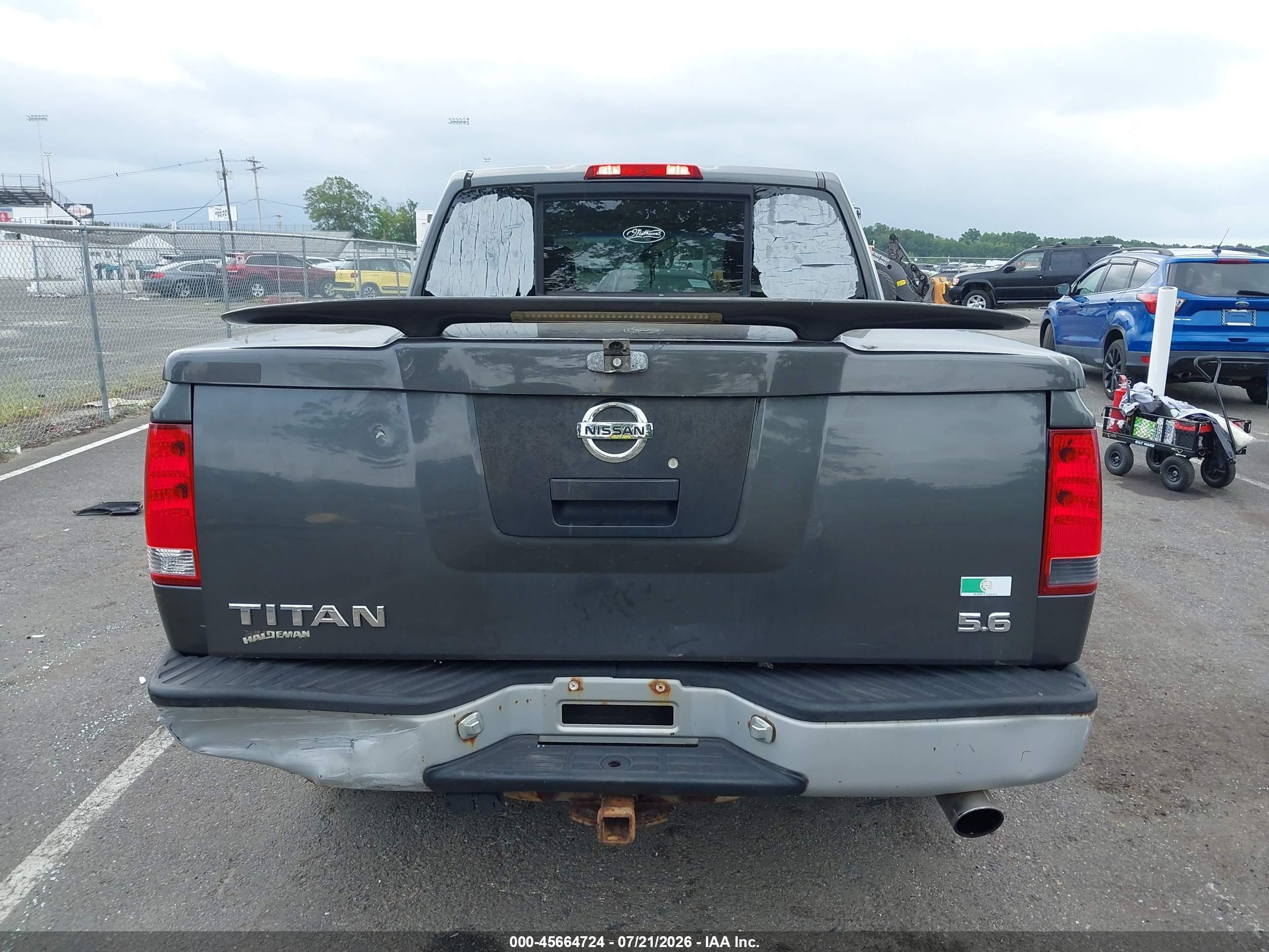 2006 Nissan Titan Xe Gray vin: 1N6AA07B06N520619
