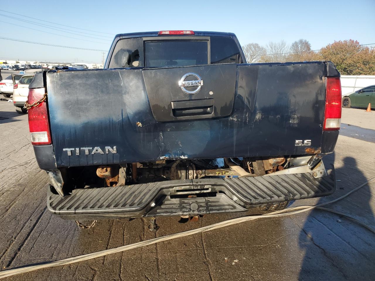 2007 Nissan Titan Xe Blue vin: 1N6AA07B07N204347
