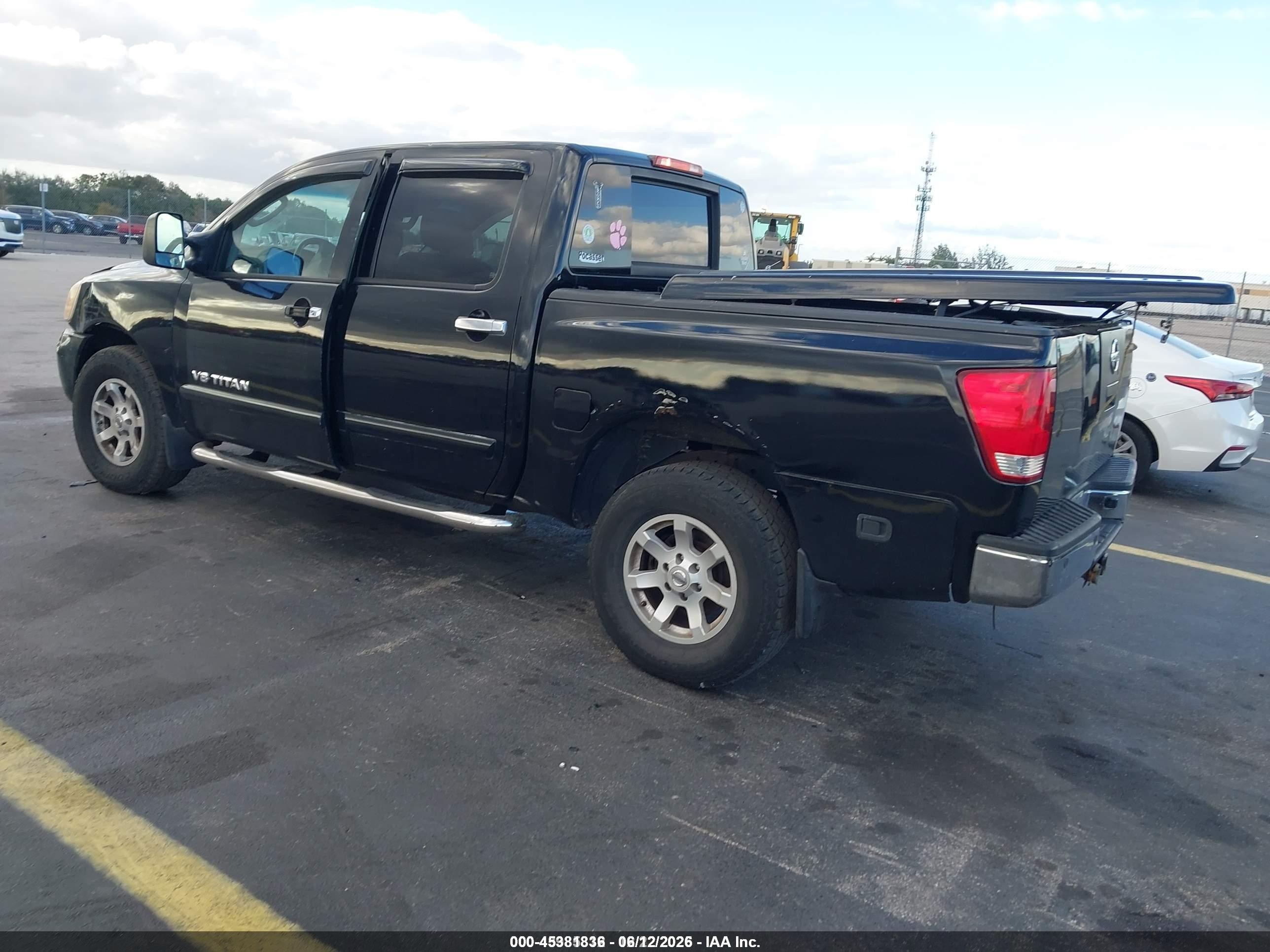 2007 Nissan Titan Se Black vin: 1N6AA07B07N215929
