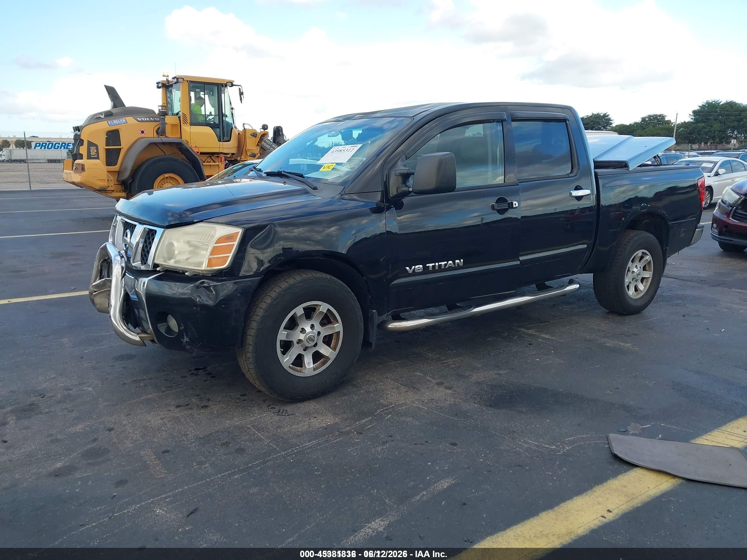 2007 Nissan Titan Se Black vin: 1N6AA07B07N215929