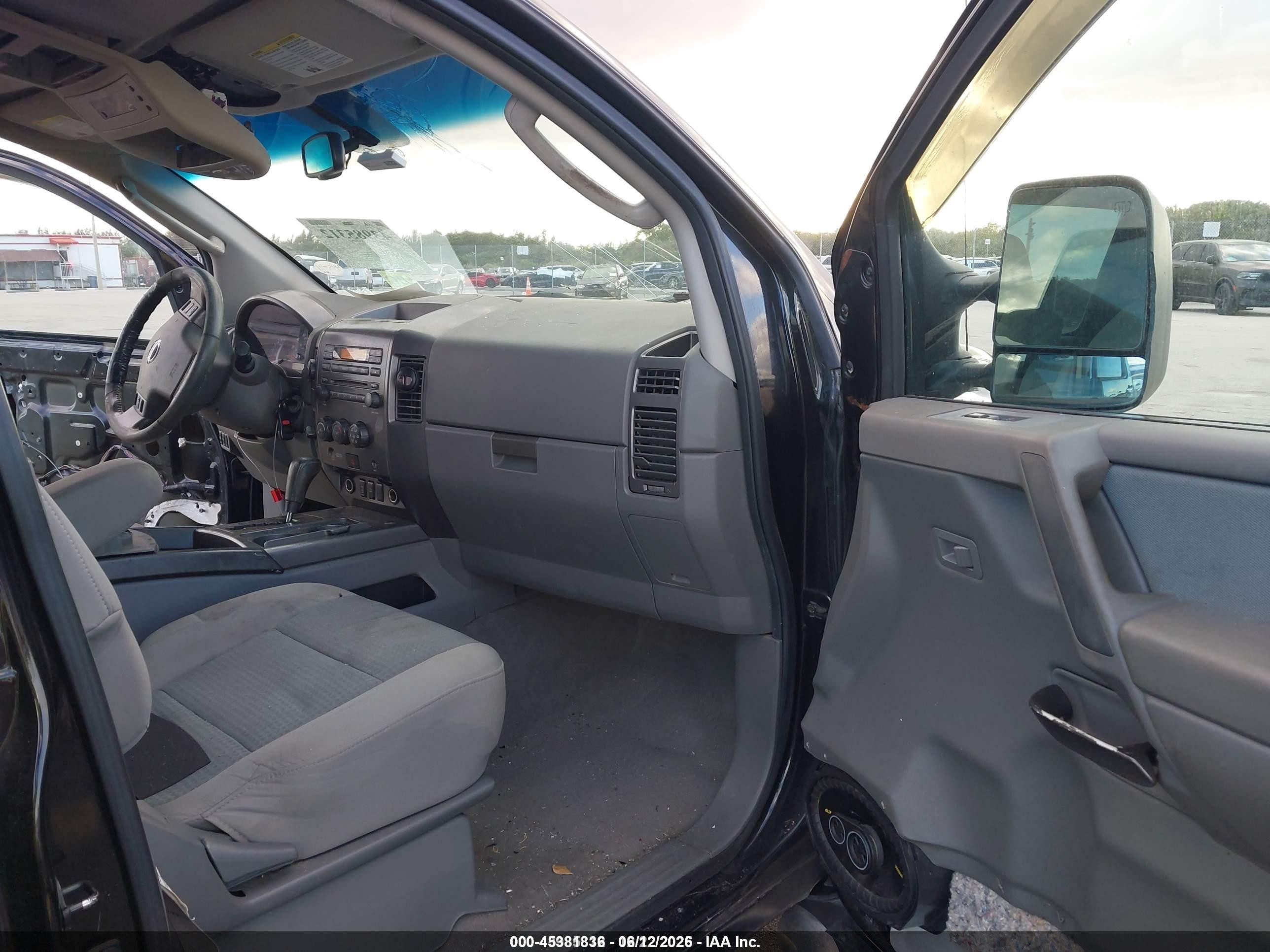 2007 Nissan Titan Se Black vin: 1N6AA07B07N215929