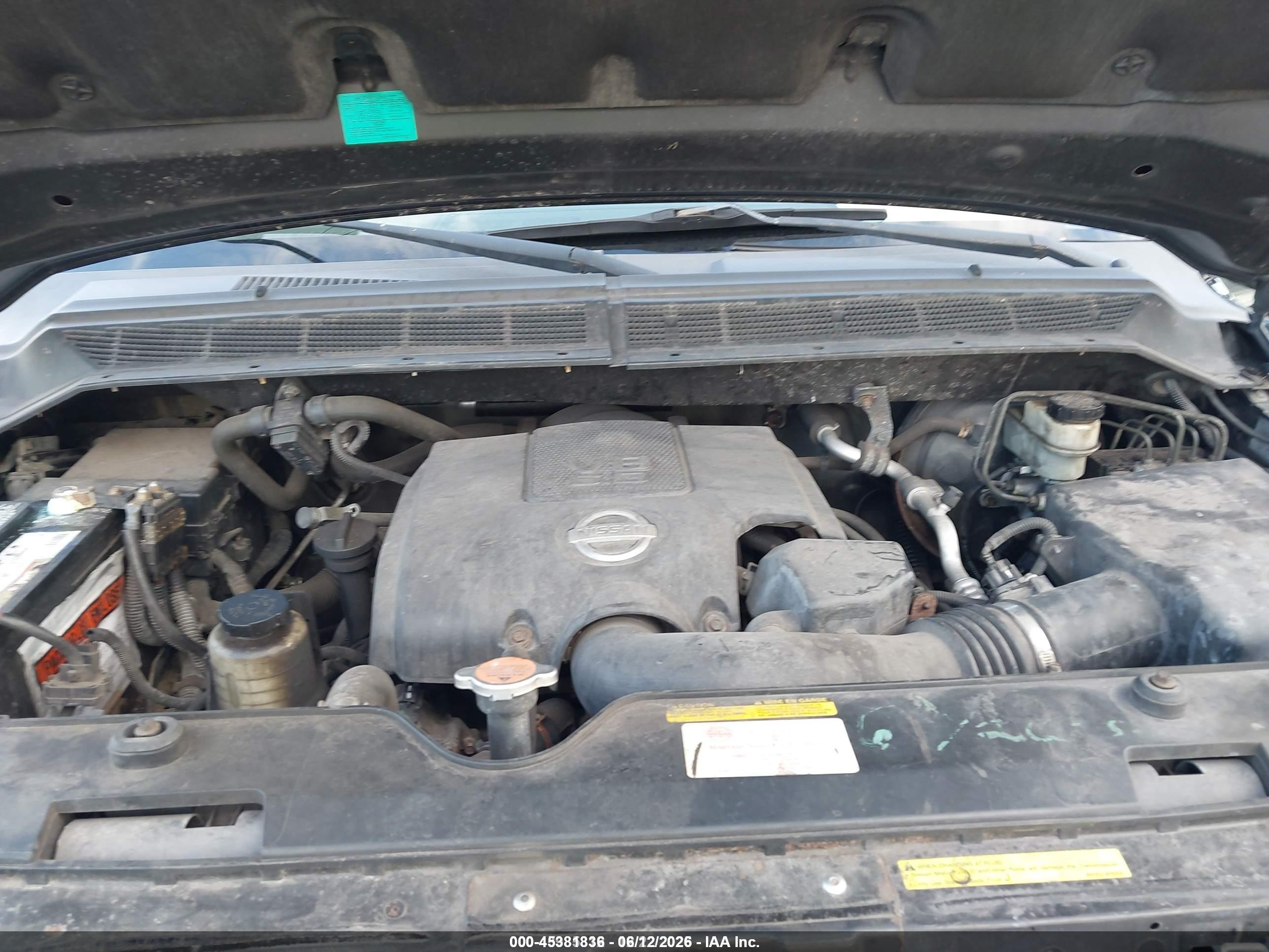 2007 Nissan Titan Se Black vin: 1N6AA07B07N215929