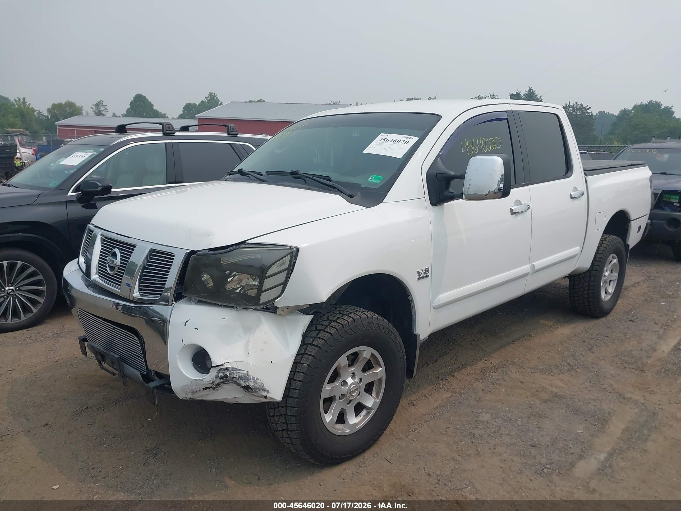 2004 Nissan Titan Se White vin: 1N6AA07B14N515829