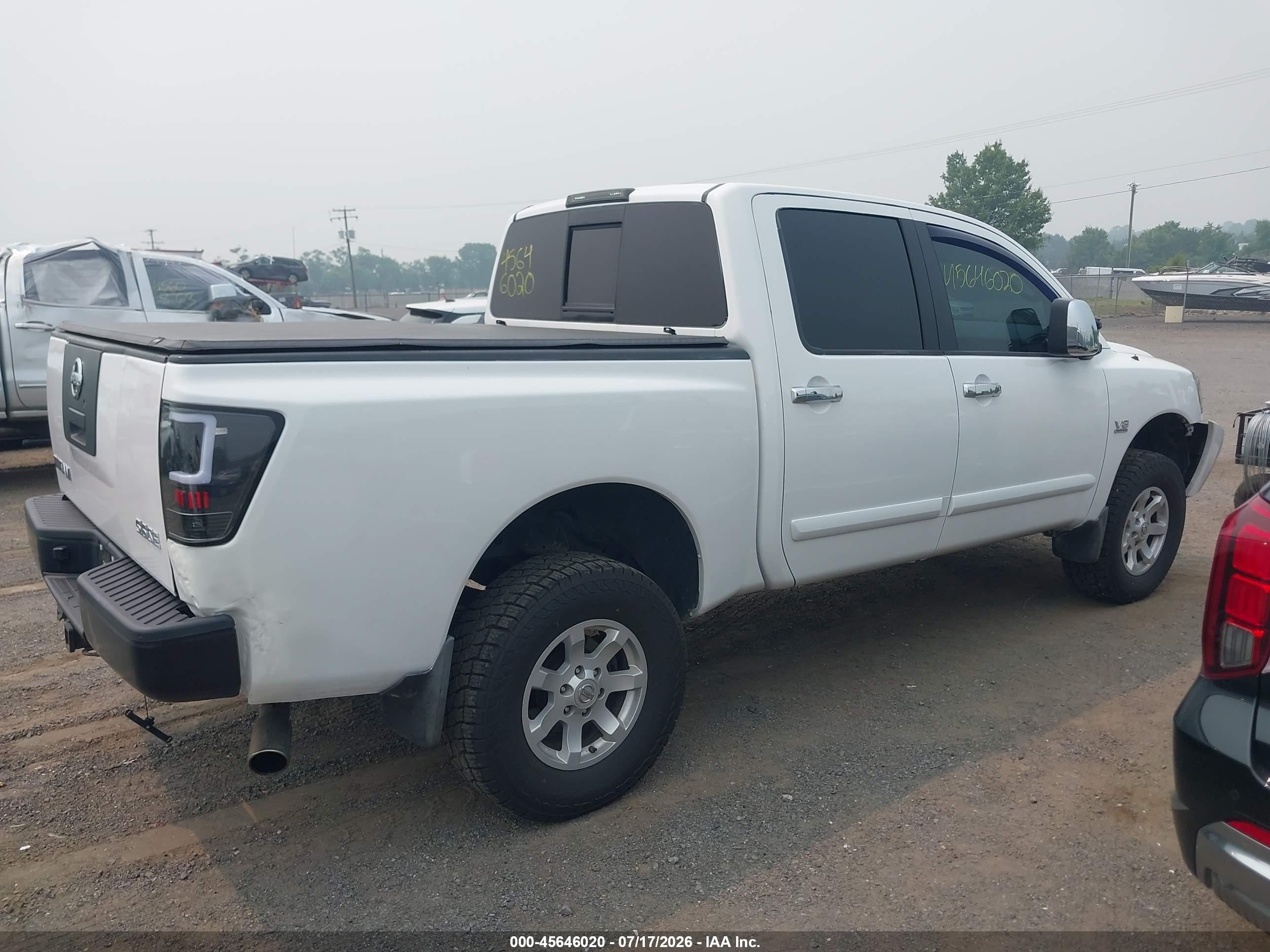 2004 Nissan Titan Se White vin: 1N6AA07B14N515829