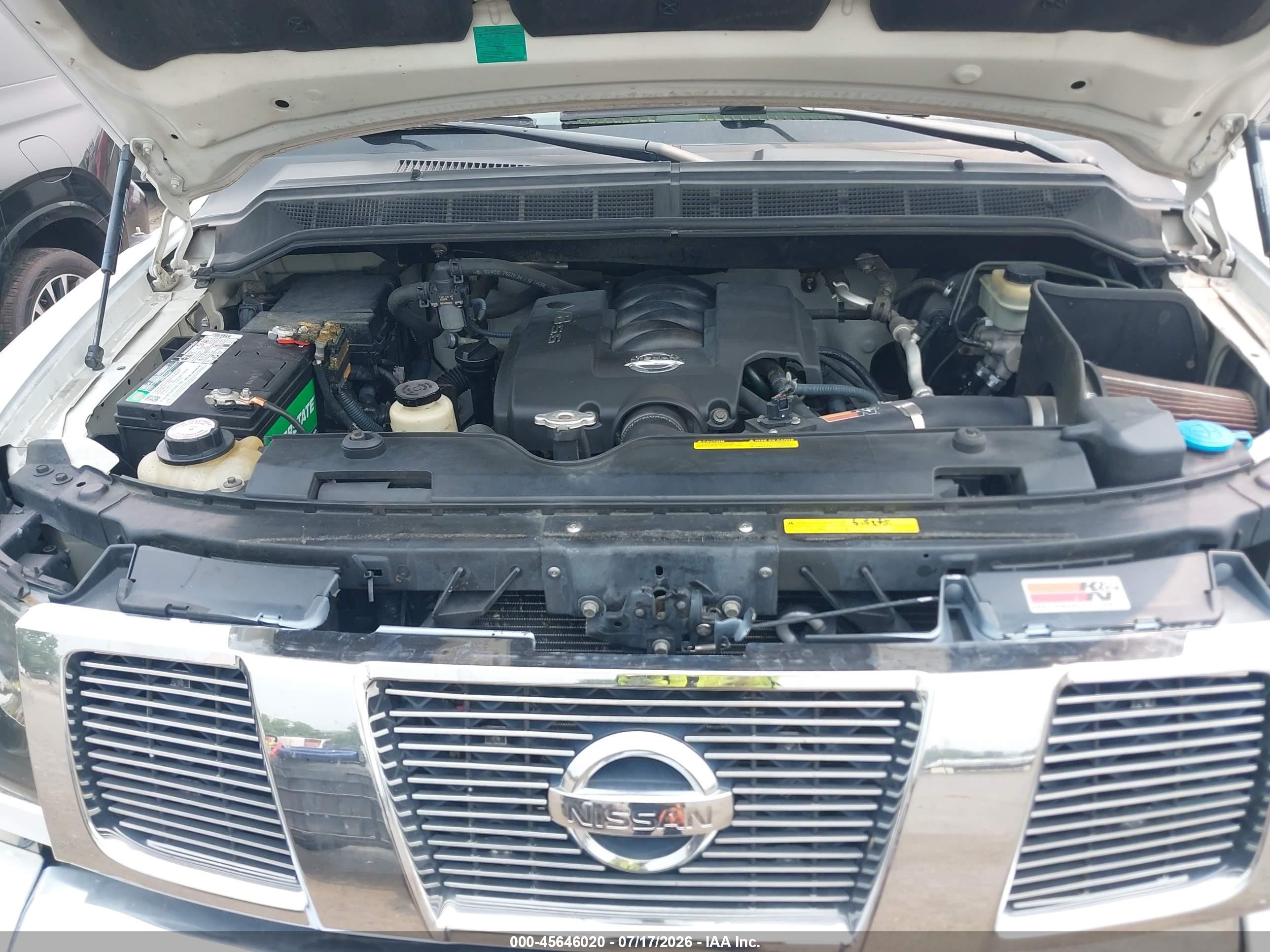 2004 Nissan Titan Se White vin: 1N6AA07B14N515829