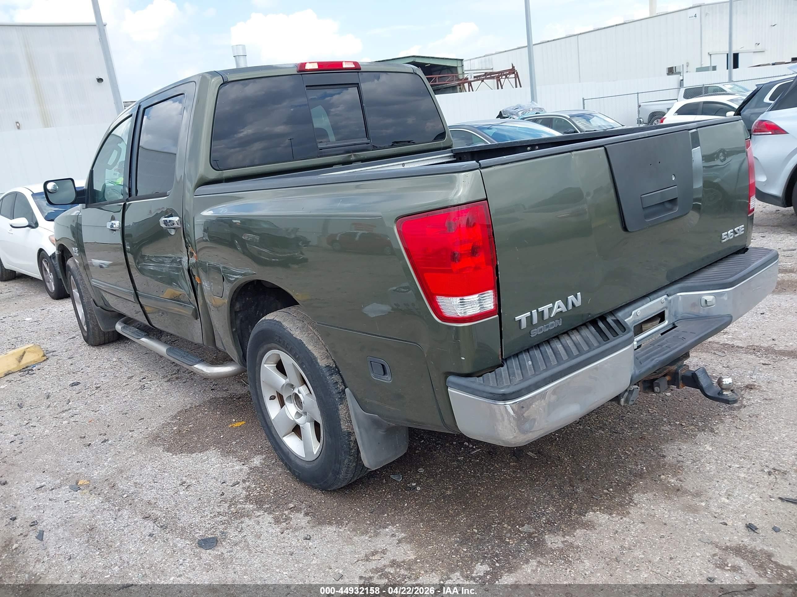 2004 Nissan Titan Se Зеленый vin: 1N6AA07B34N559895
