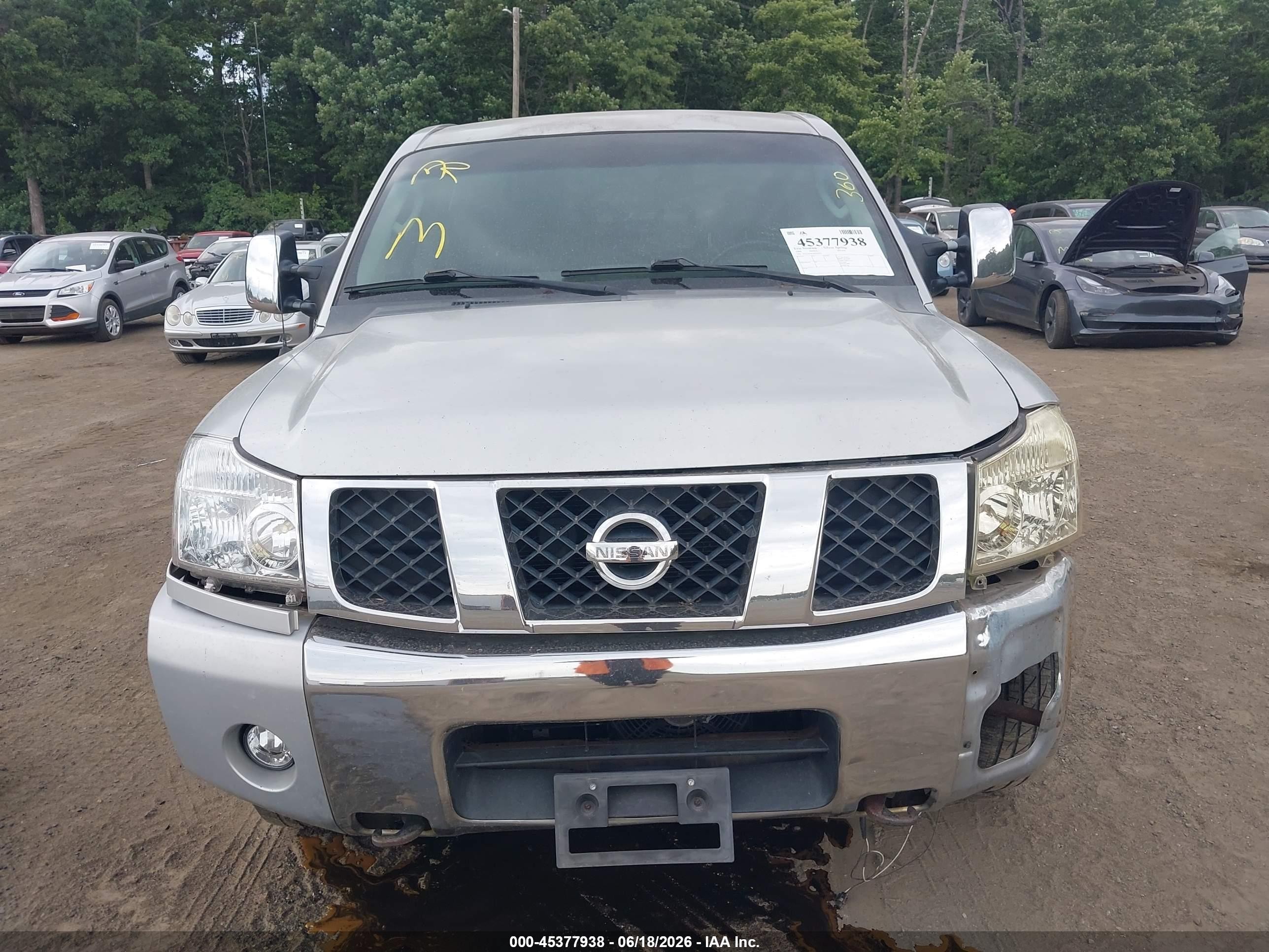 2004 Nissan Titan Se Серебряный vin: 1N6AA07B34N563655