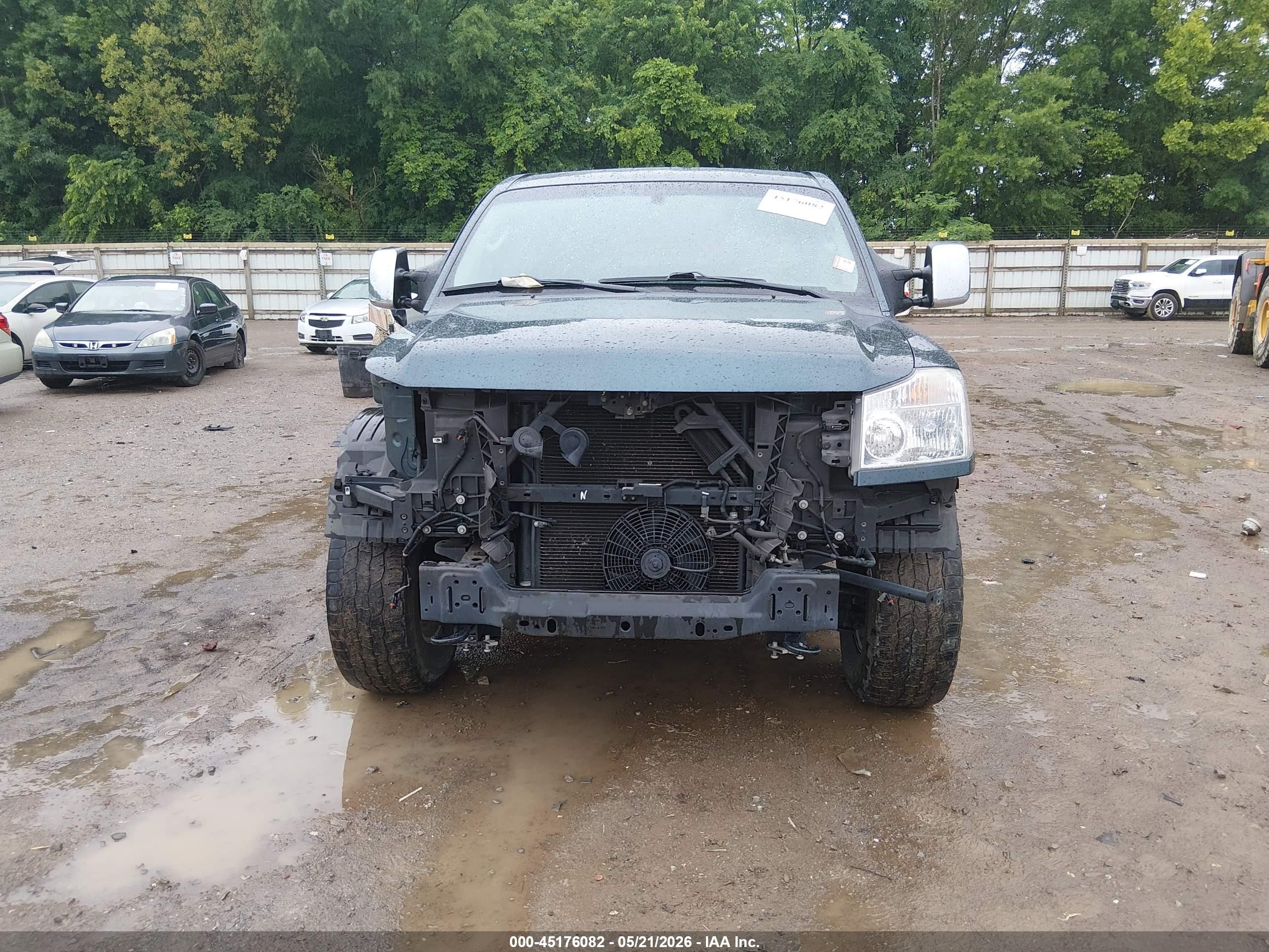 2005 Nissan Titan Se Green vin: 1N6AA07B35N503490
