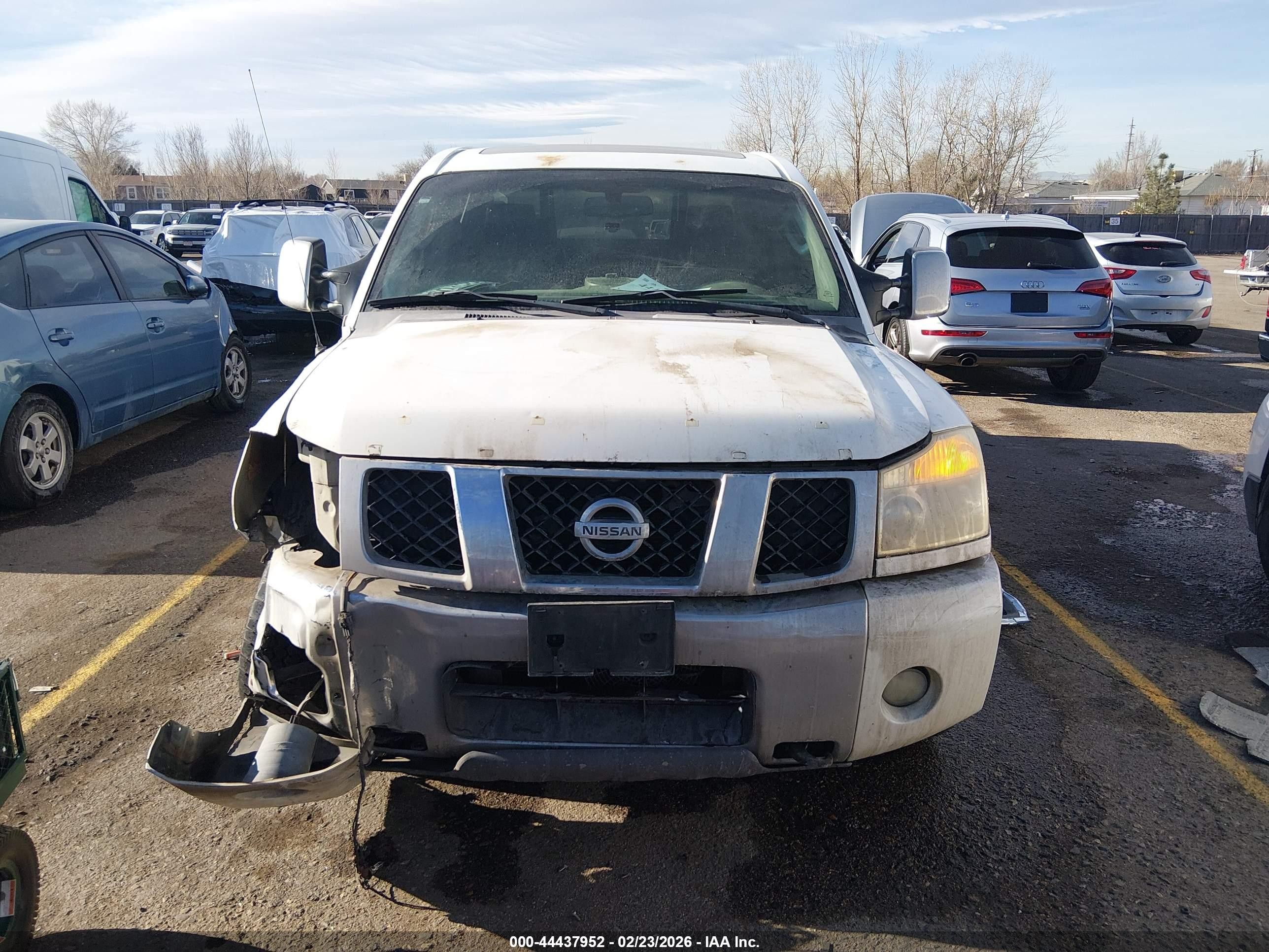 2006 Nissan Titan Le White vin: 1N6AA07B46N506514