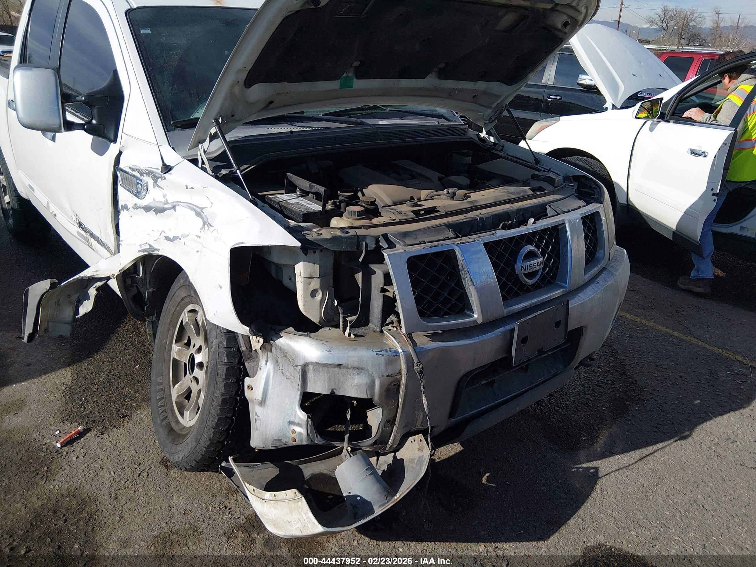 2006 Nissan Titan Le White vin: 1N6AA07B46N506514