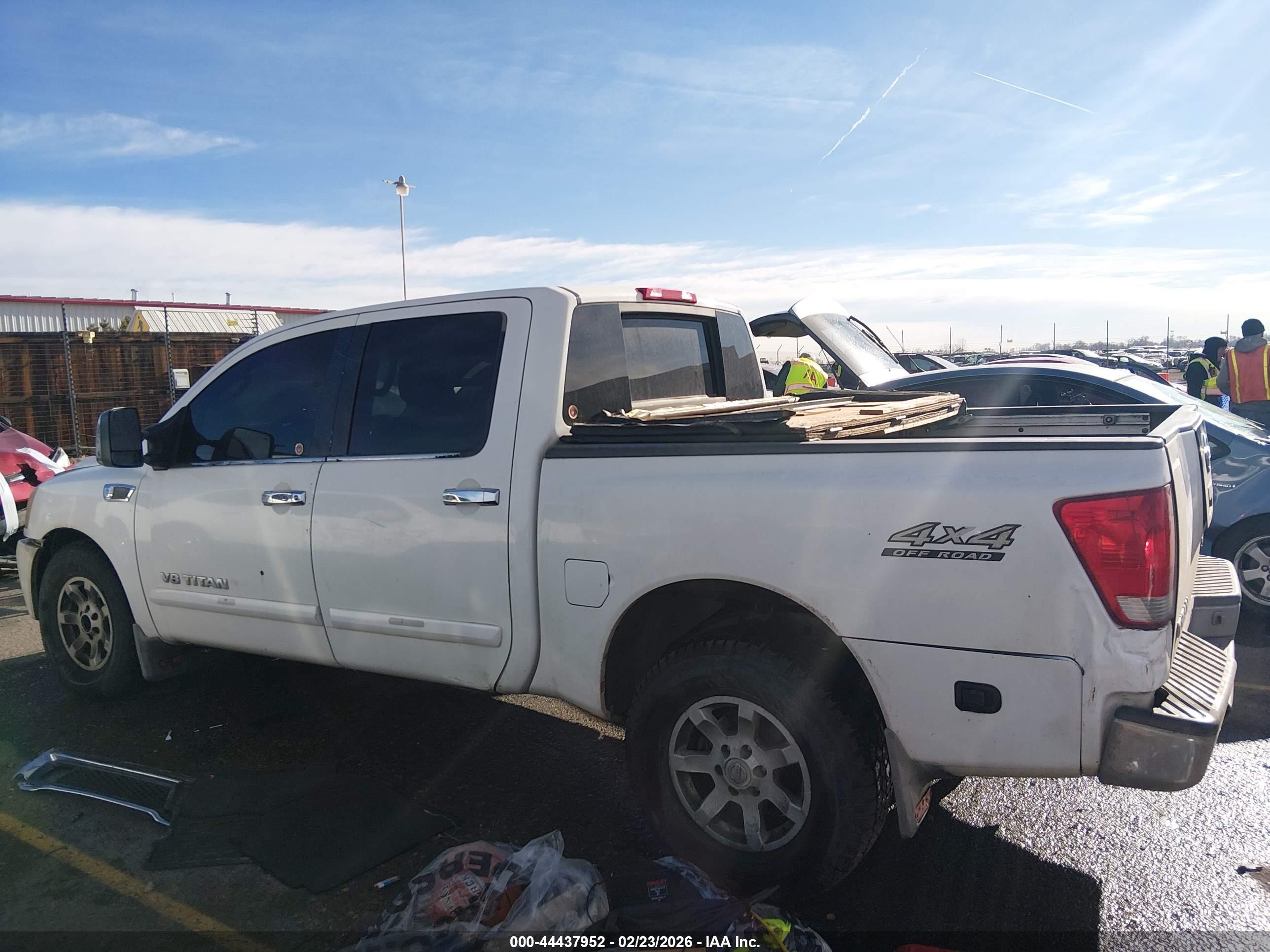 2006 Nissan Titan Le White vin: 1N6AA07B46N506514