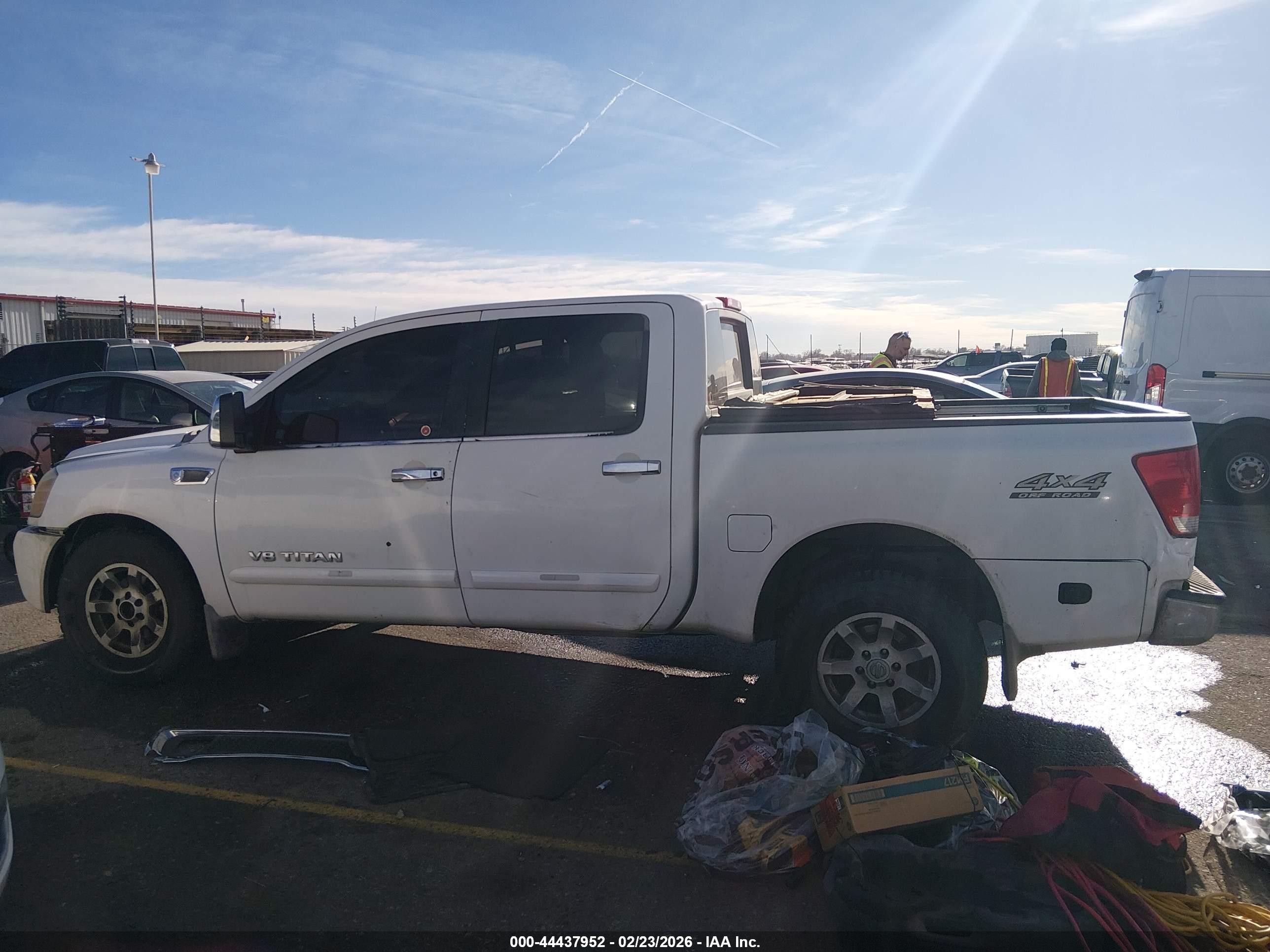 2006 Nissan Titan Le White vin: 1N6AA07B46N506514