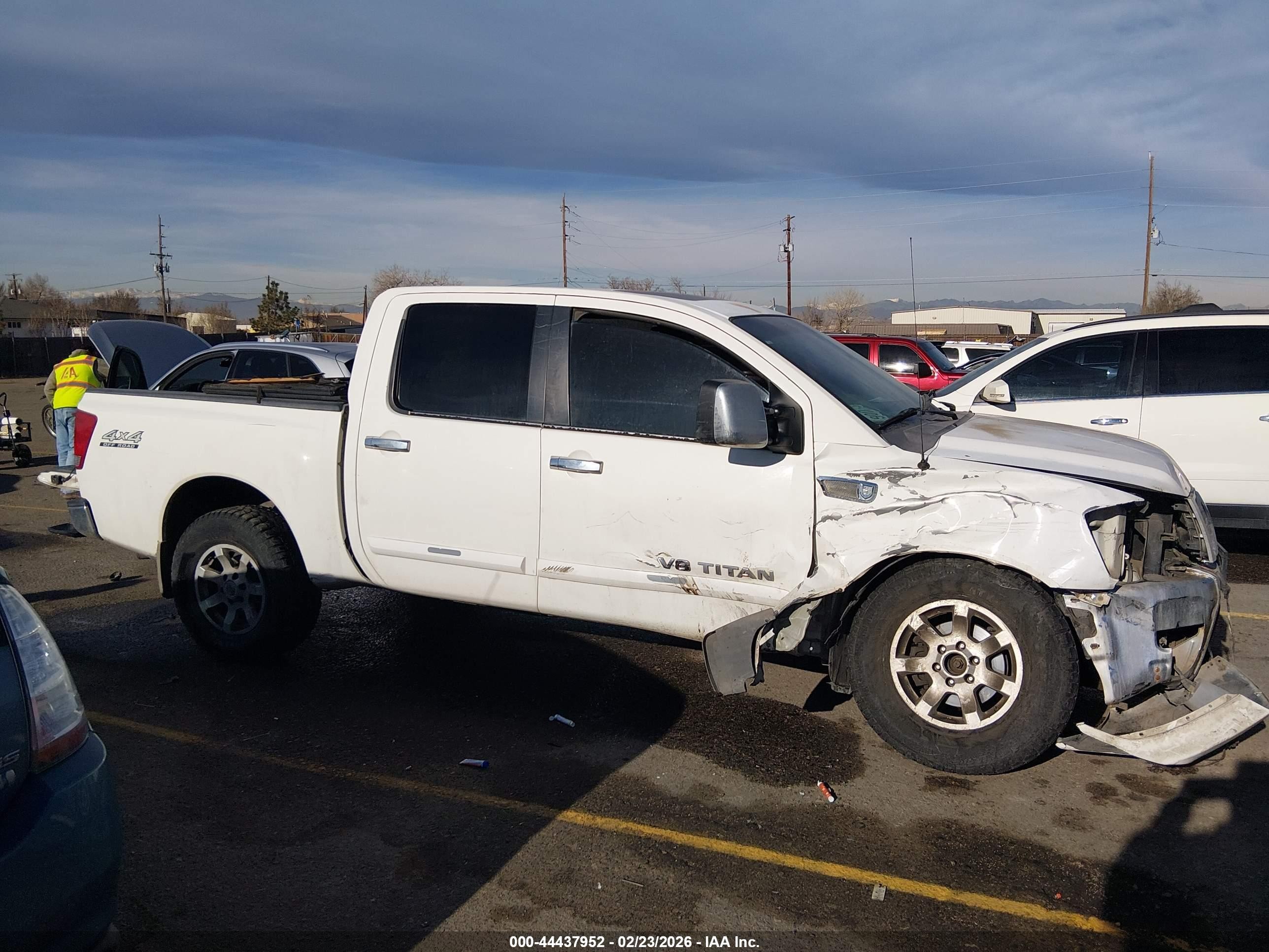 2006 Nissan Titan Le White vin: 1N6AA07B46N506514