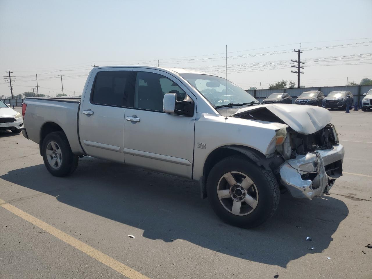 2004 Nissan Titan Xe Silver vin: 1N6AA07B64N522033