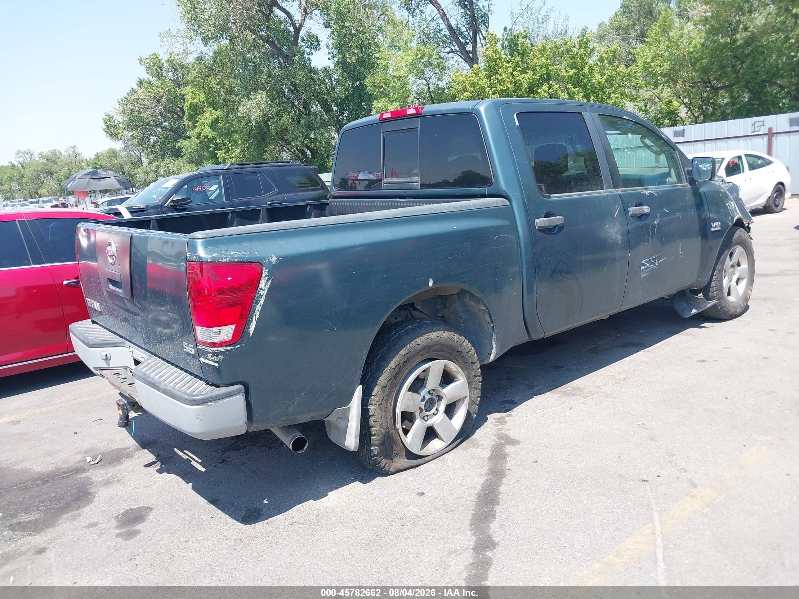 2004 Nissan Titan Xe Черный vin: 1N6AA07B64N579980