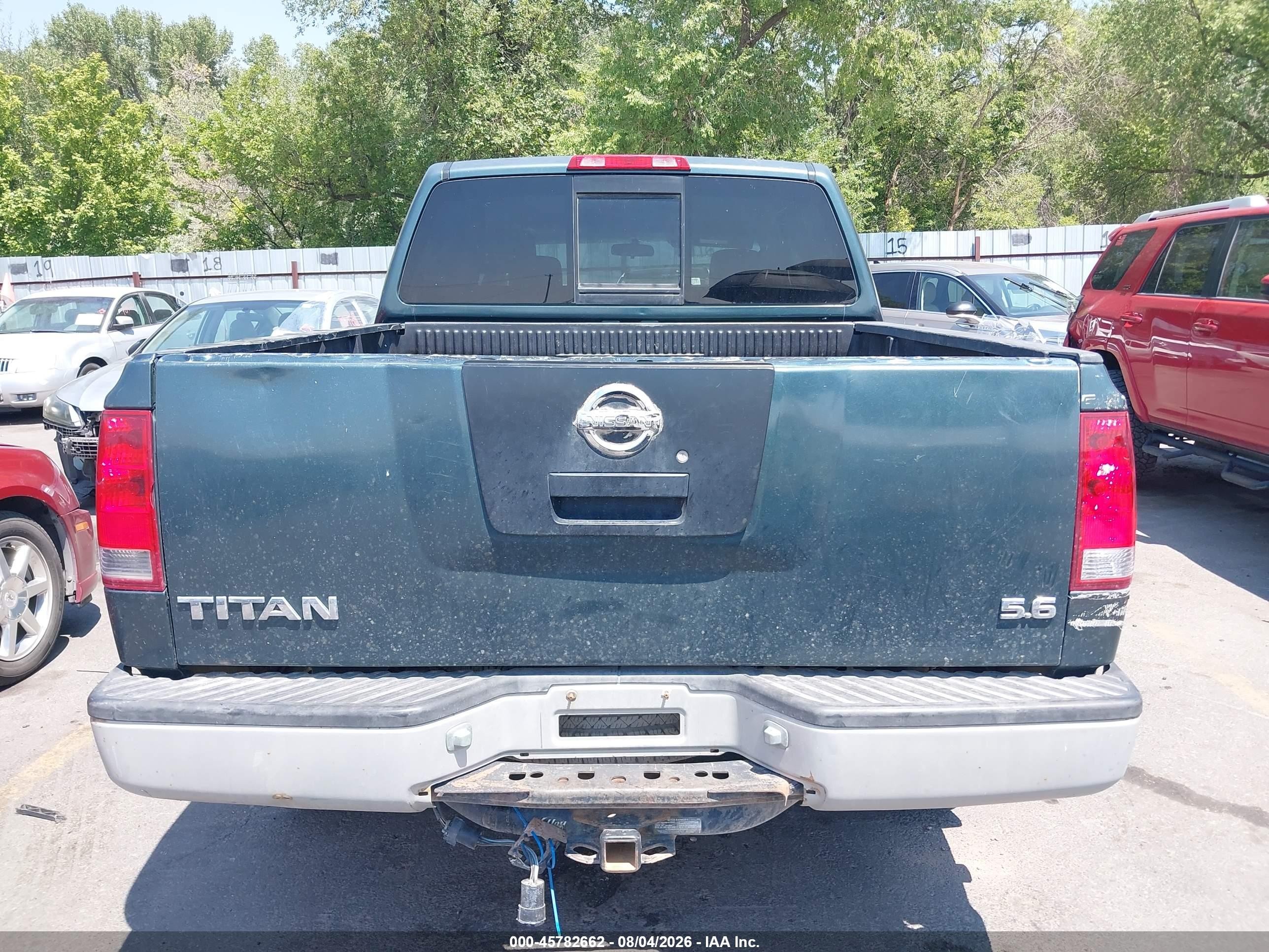 2004 Nissan Titan Xe Черный vin: 1N6AA07B64N579980