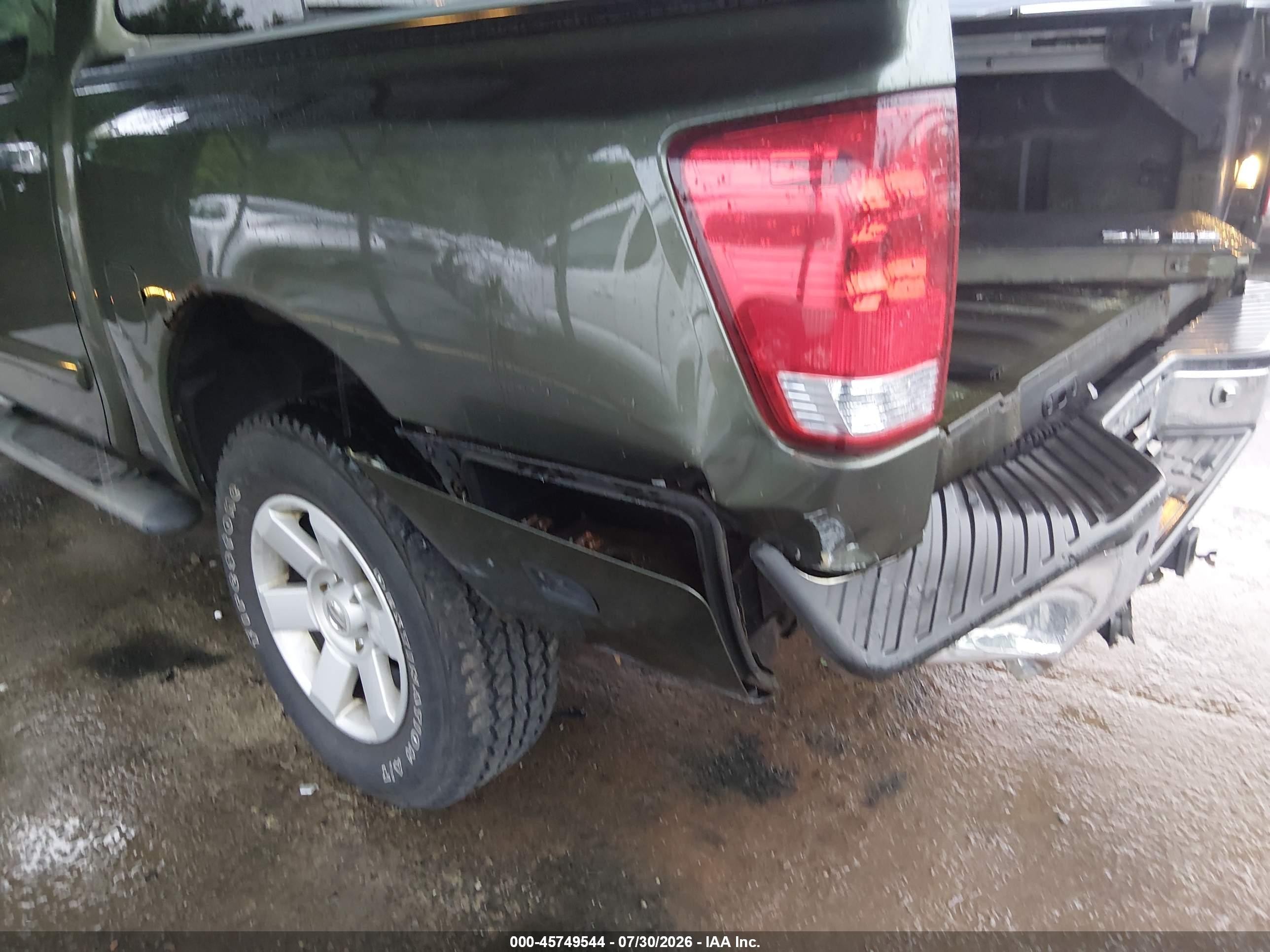 2005 Nissan Titan Le Green vin: 1N6AA07B65N523541