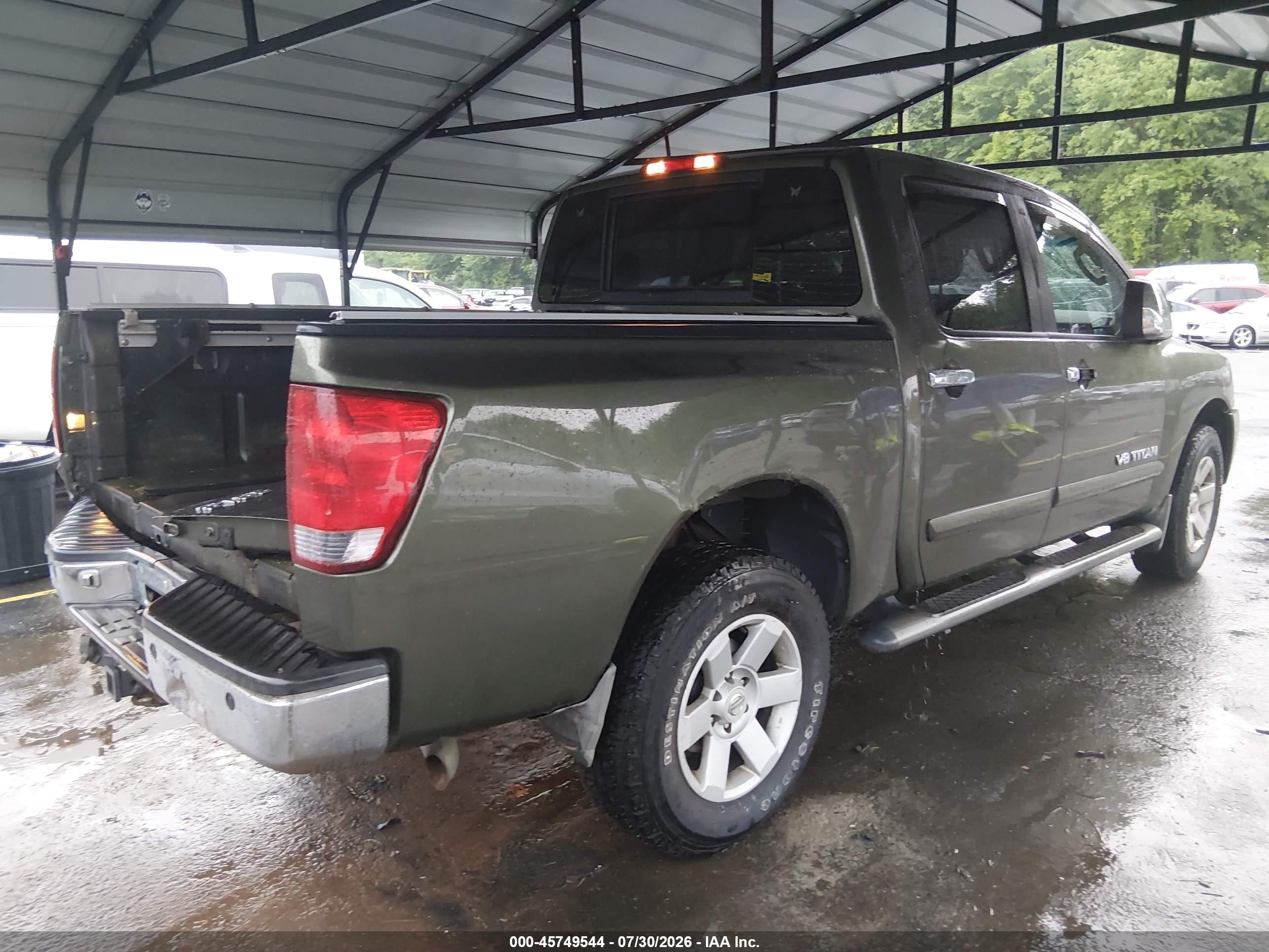 2005 Nissan Titan Le Green vin: 1N6AA07B65N523541
