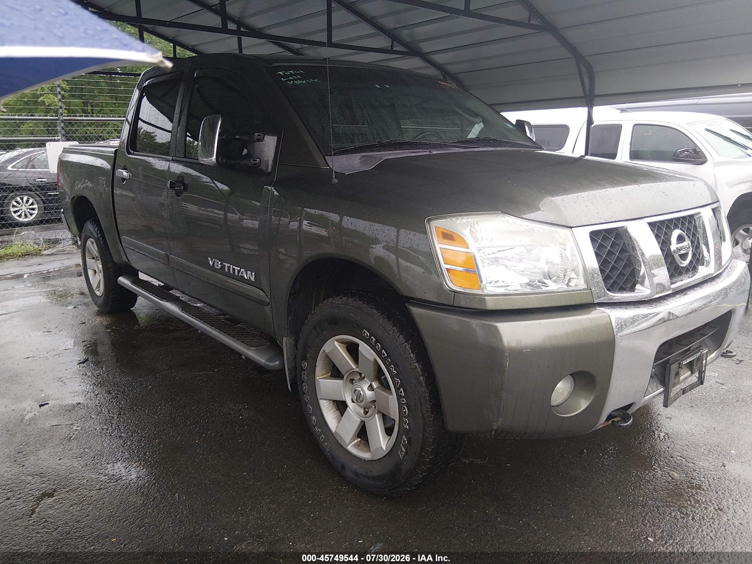2005 Nissan Titan Le Green vin: 1N6AA07B65N523541