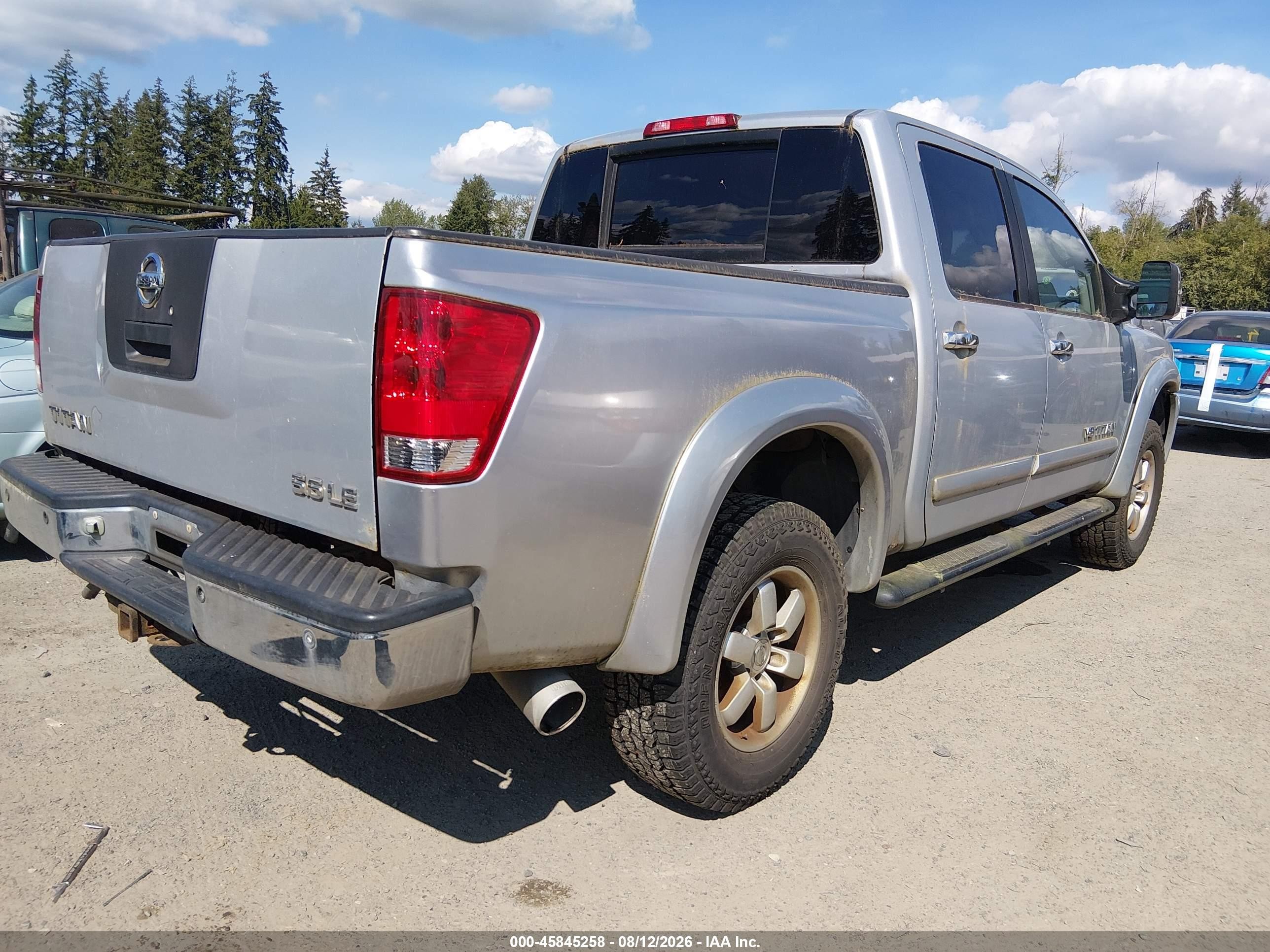 2006 Nissan Titan Le Серебряный vin: 1N6AA07B66N521094