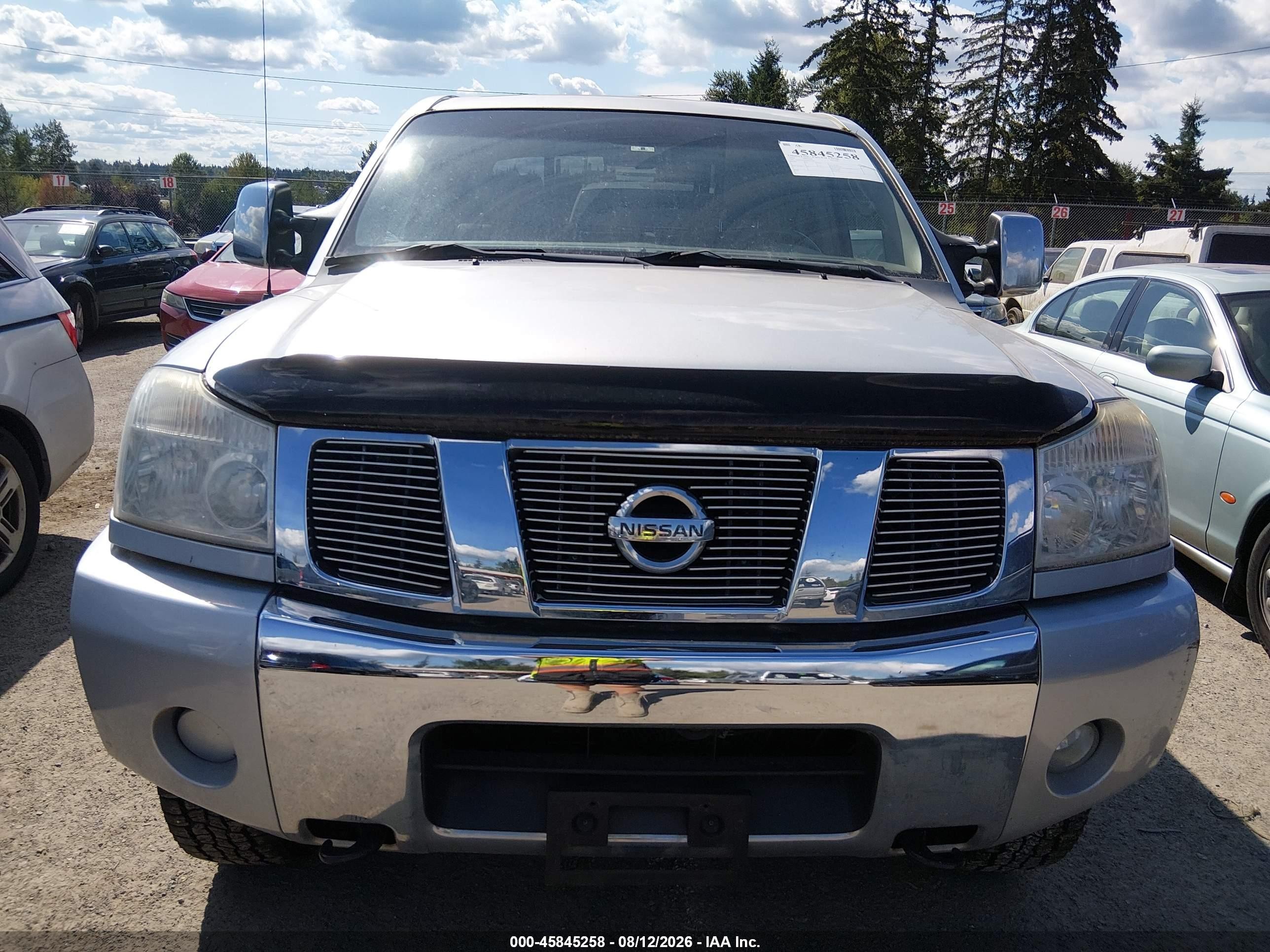 2006 Nissan Titan Le Серебряный vin: 1N6AA07B66N521094