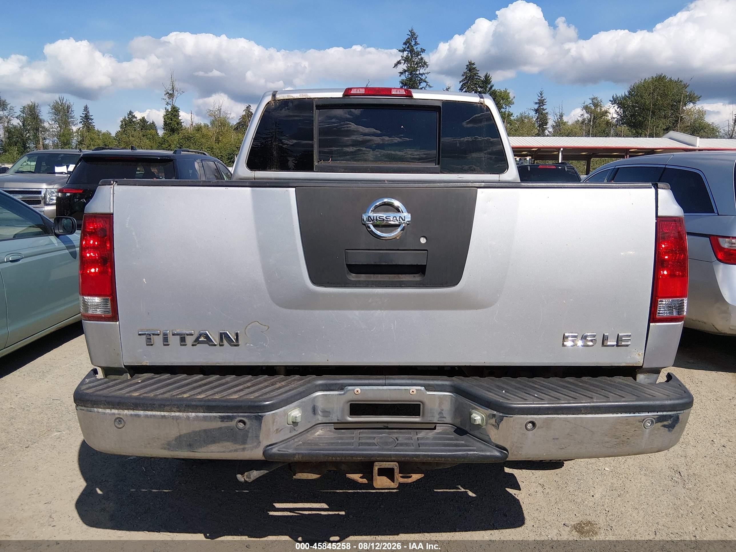 2006 Nissan Titan Le Серебряный vin: 1N6AA07B66N521094