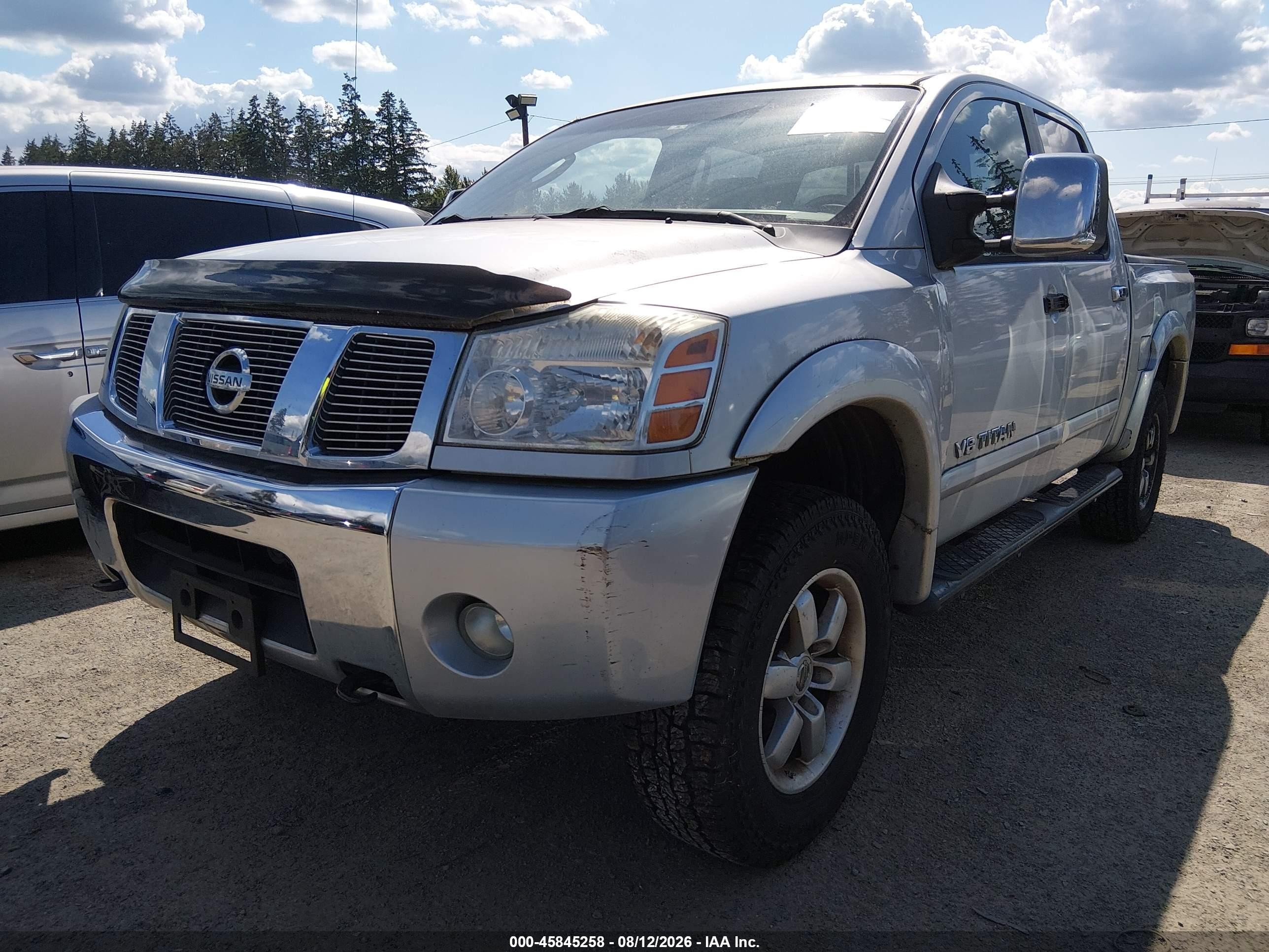 2006 Nissan Titan Le Серебряный vin: 1N6AA07B66N521094