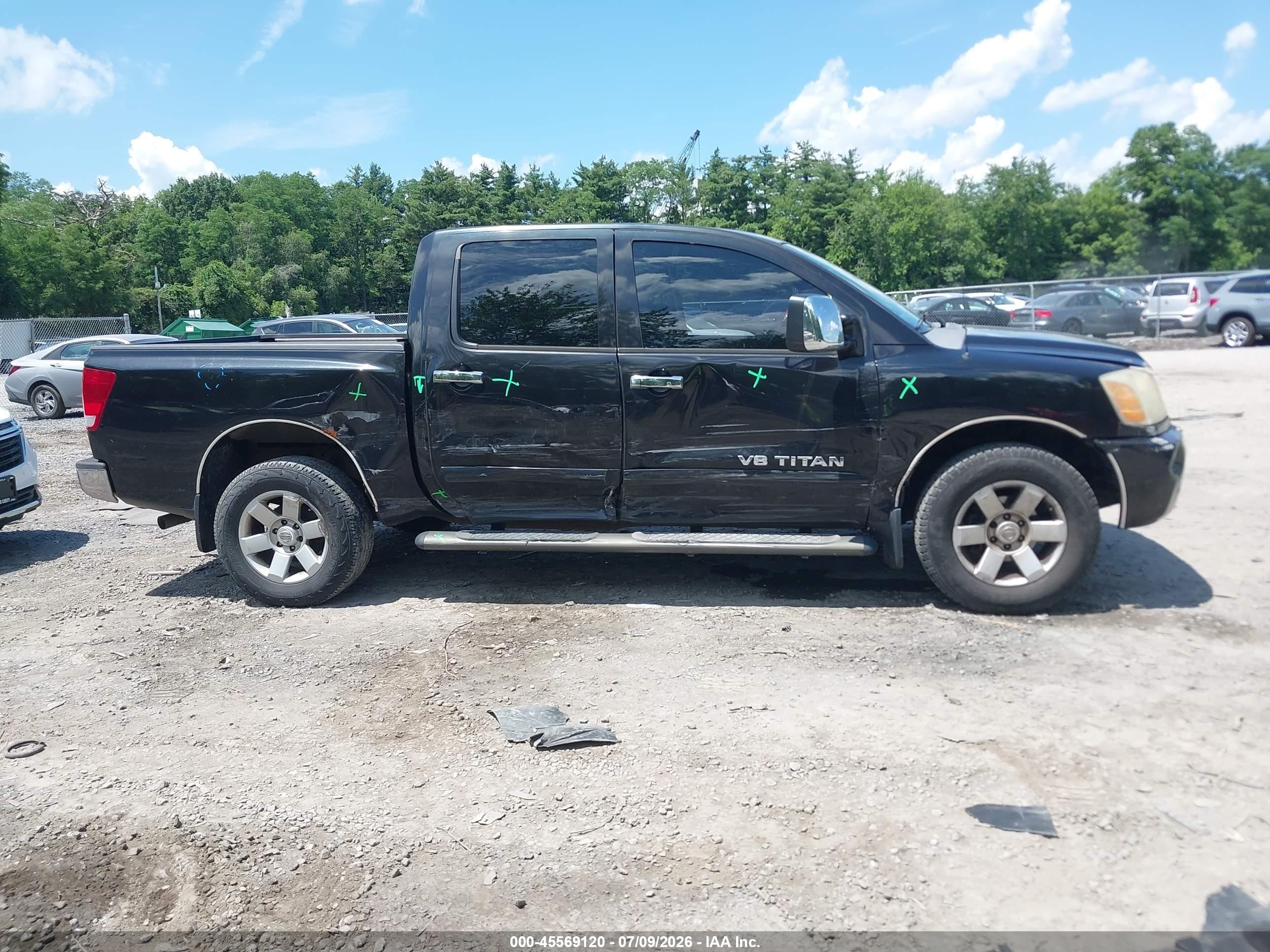 2007 Nissan Titan Le Black vin: 1N6AA07B67N207494
