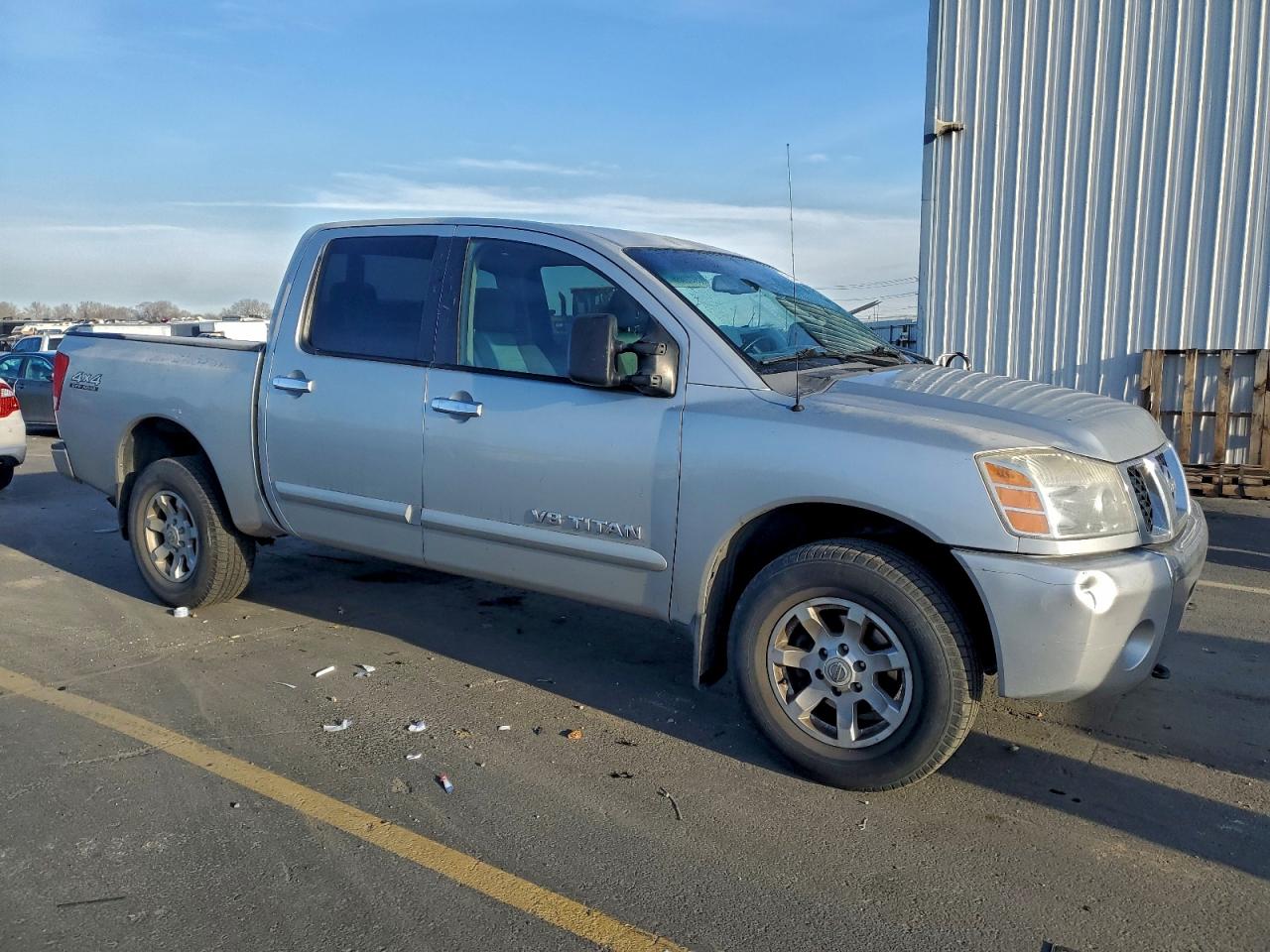 2007 Nissan Titan Xe Silver vin: 1N6AA07B67N229852