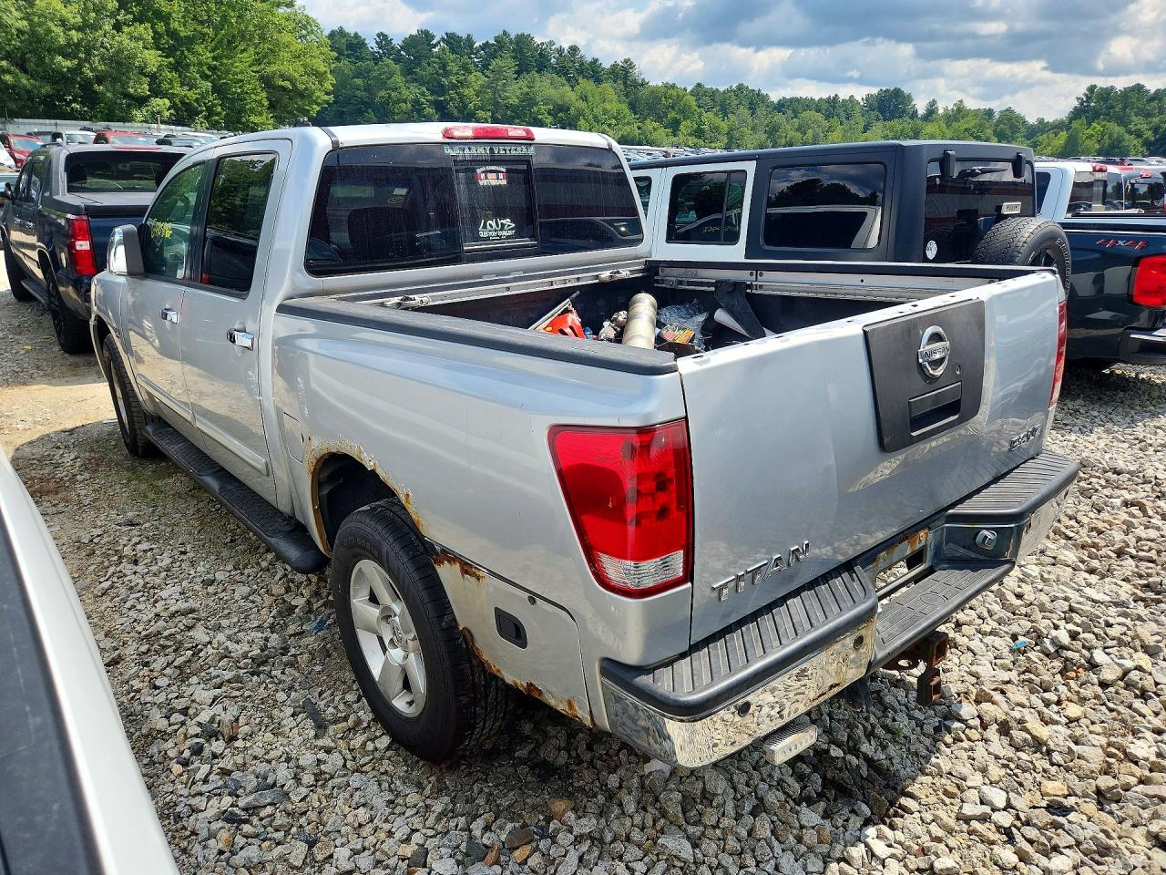 2004 Nissan Titan Xe Серебряный vin: 1N6AA07B74N544624