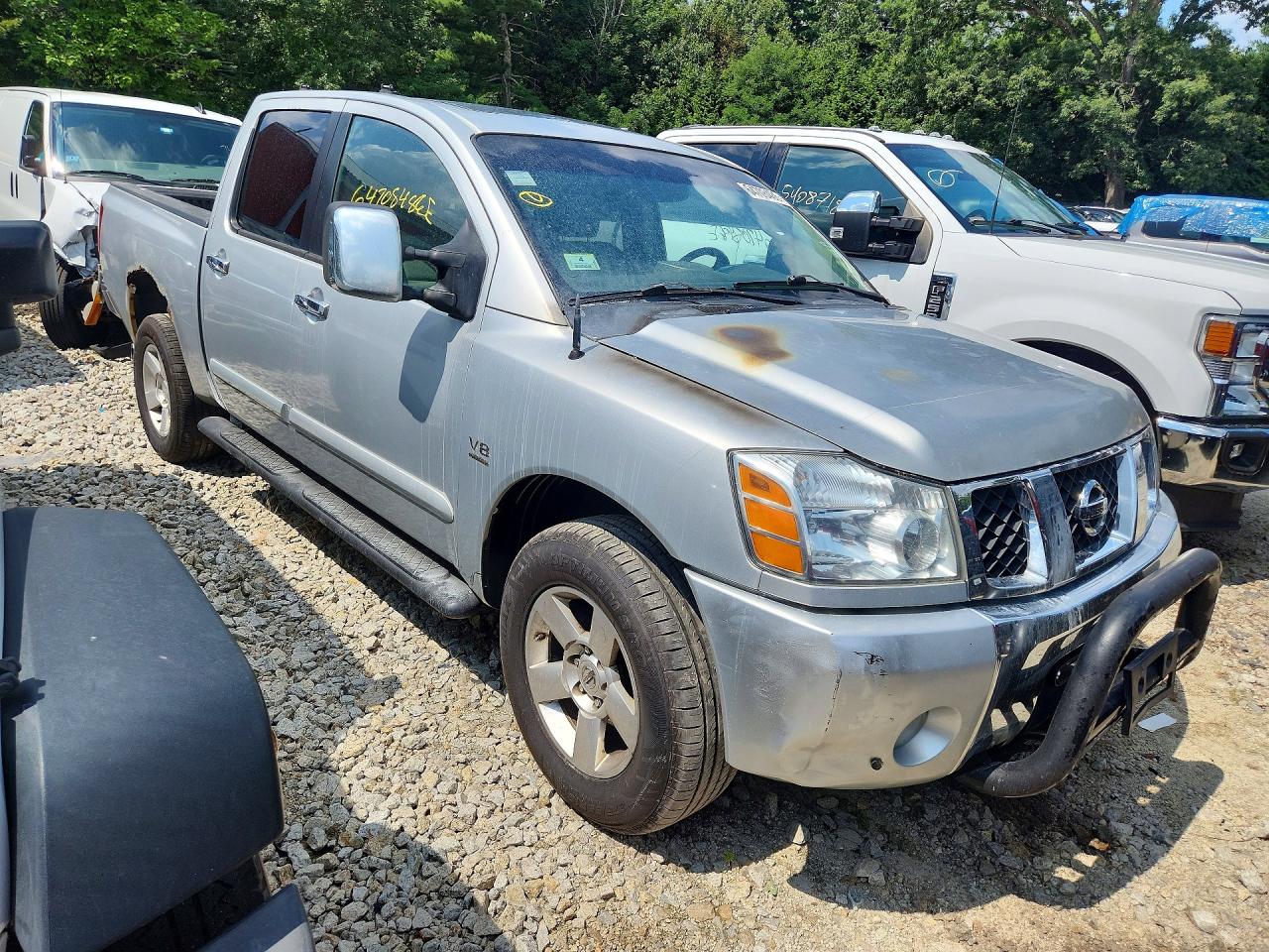 2004 Nissan Titan Xe Серебряный vin: 1N6AA07B74N544624