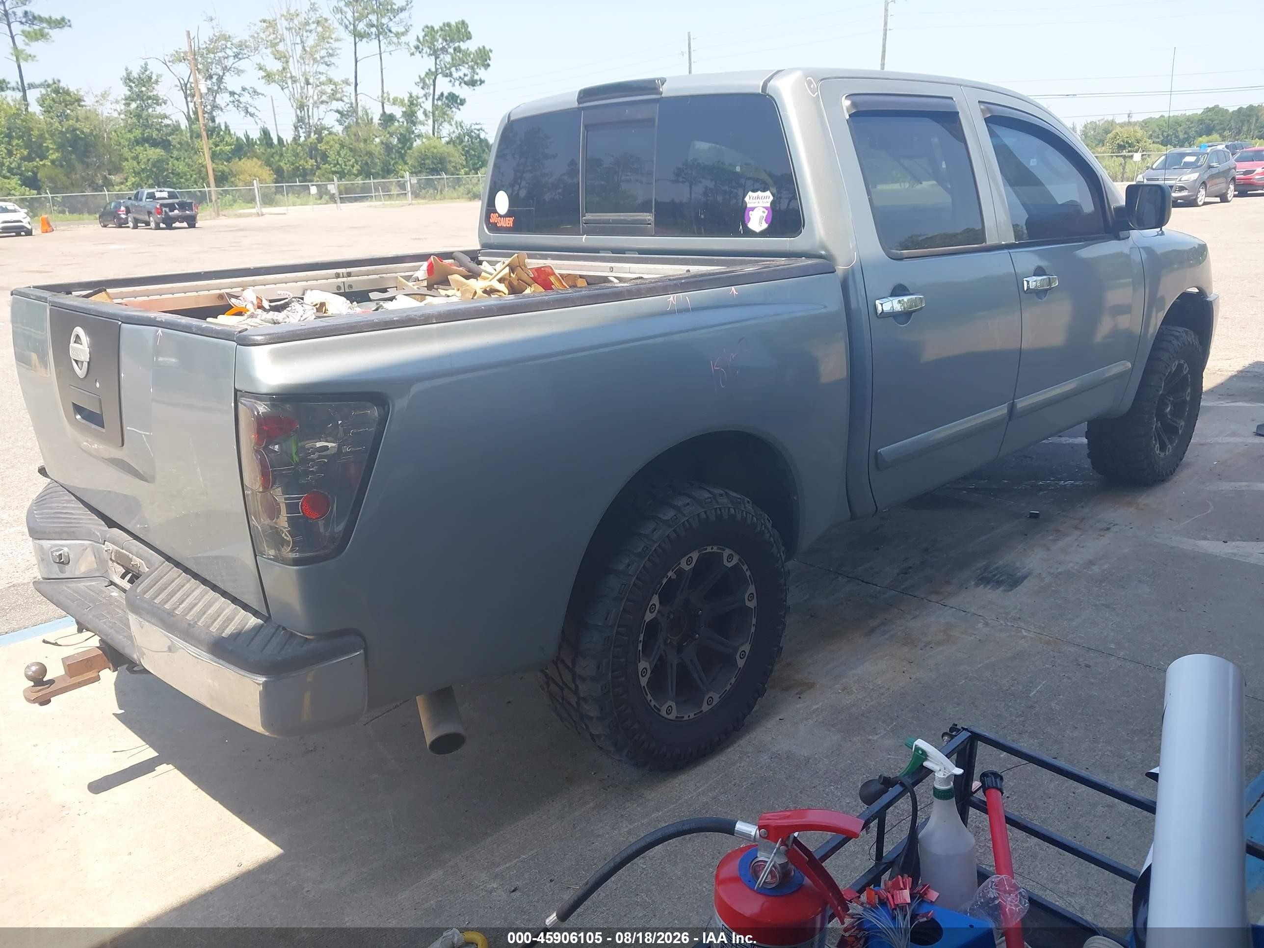 2004 Nissan Titan Se Light Blue vin: 1N6AA07B74N553565