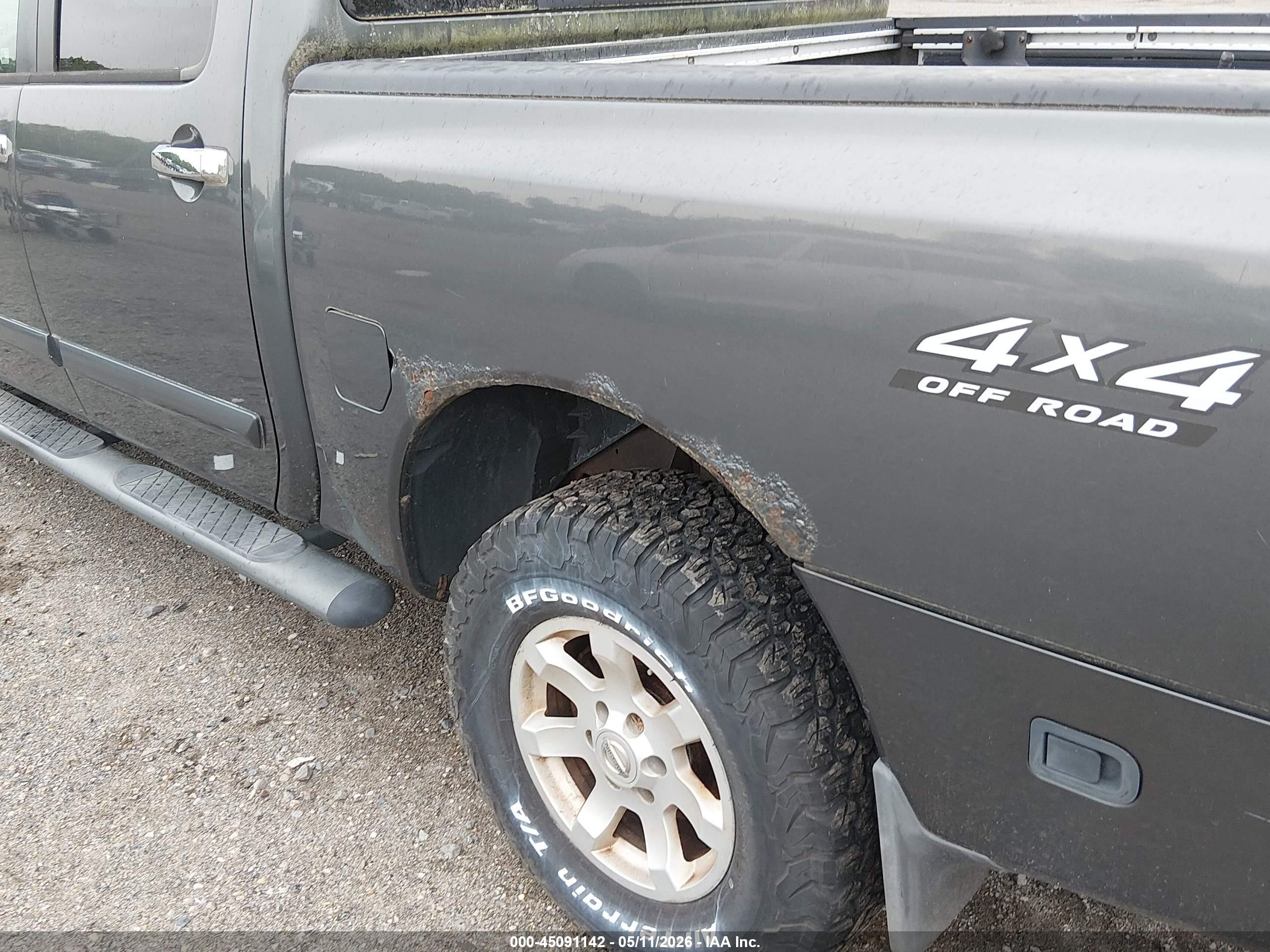 2005 Nissan Titan Se Gray vin: 1N6AA07B75N563210