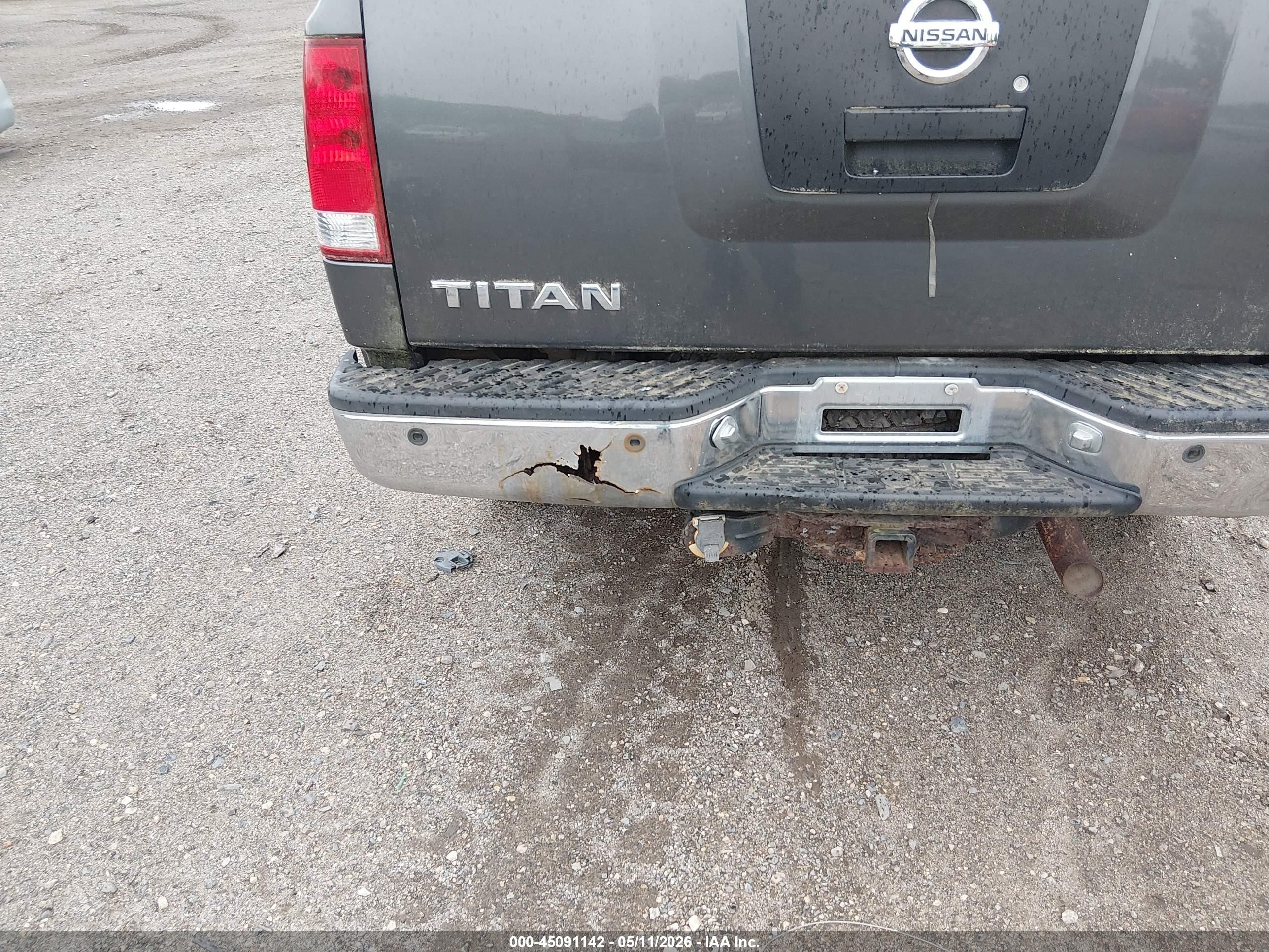 2005 Nissan Titan Se Gray vin: 1N6AA07B75N563210