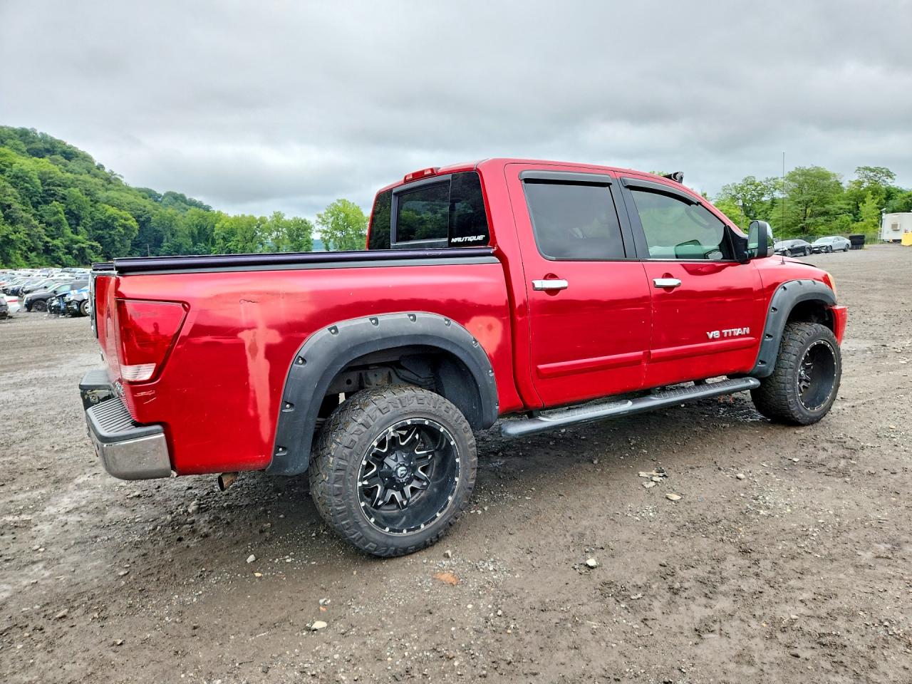 2006 Nissan Titan Xe Red vin: 1N6AA07B76N509245