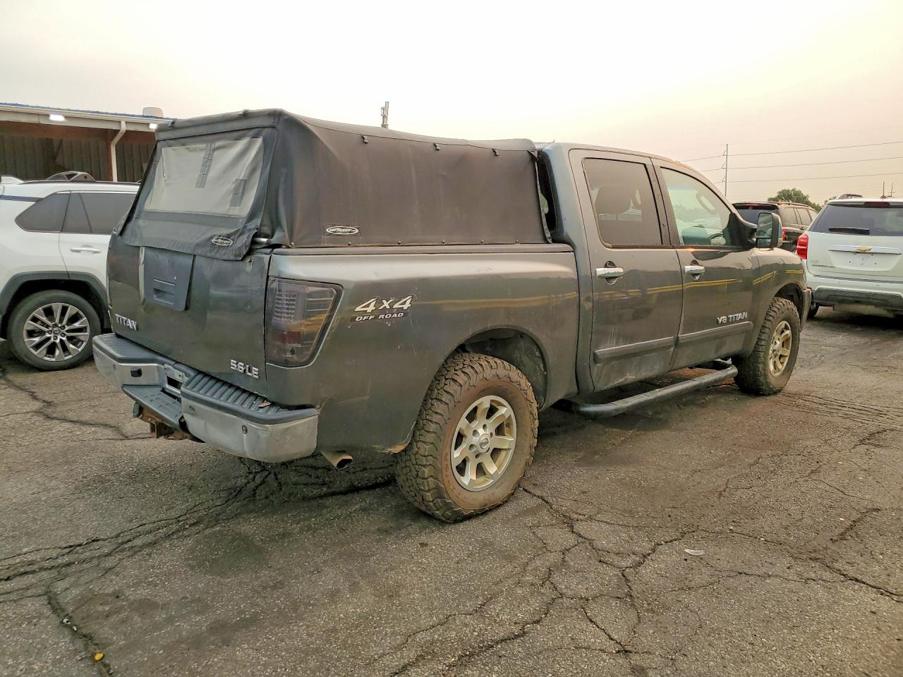 2007 Nissan Titan Xe Gray vin: 1N6AA07B77N229391