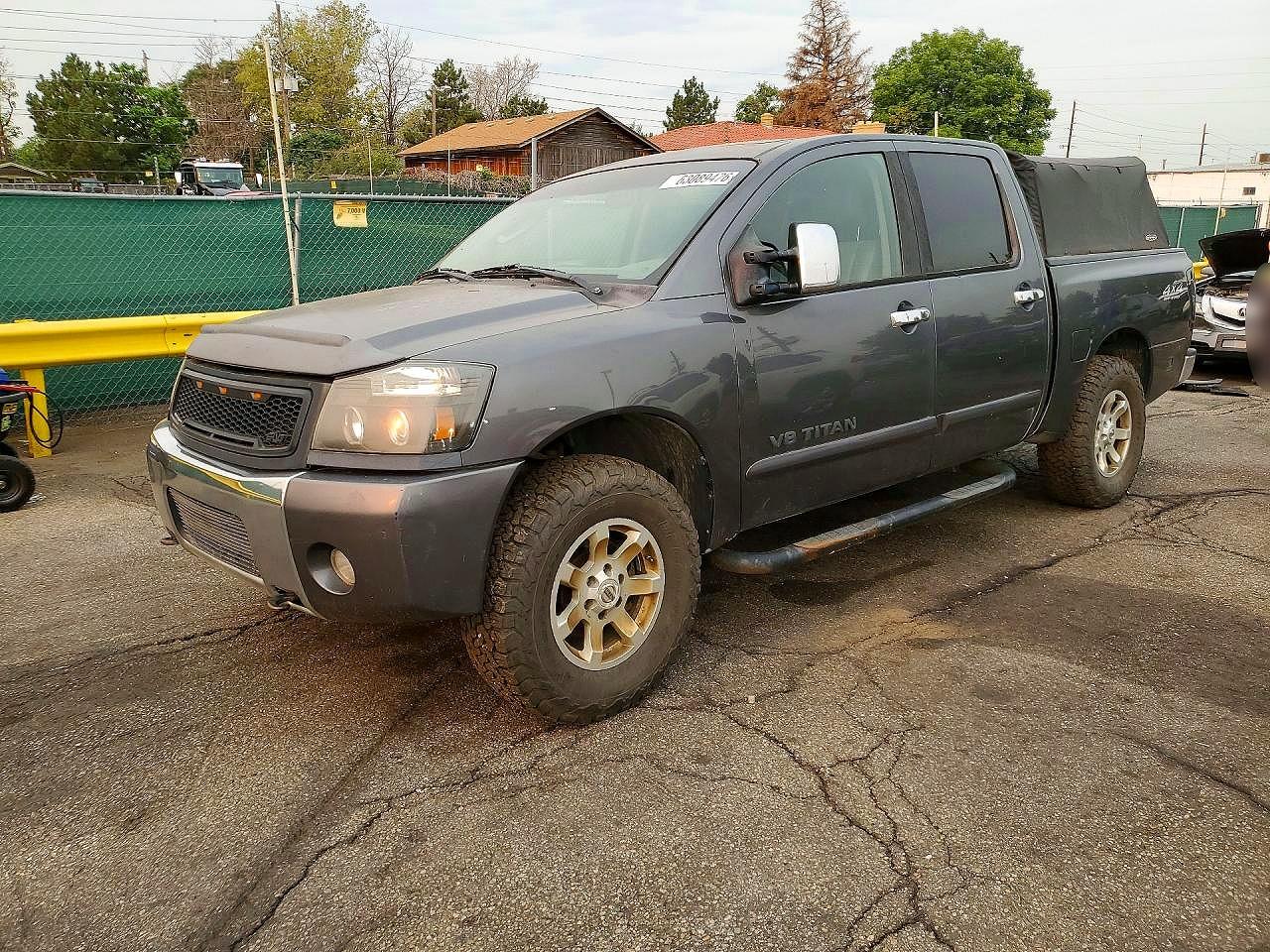 2007 Nissan Titan Xe Gray vin: 1N6AA07B77N229391
