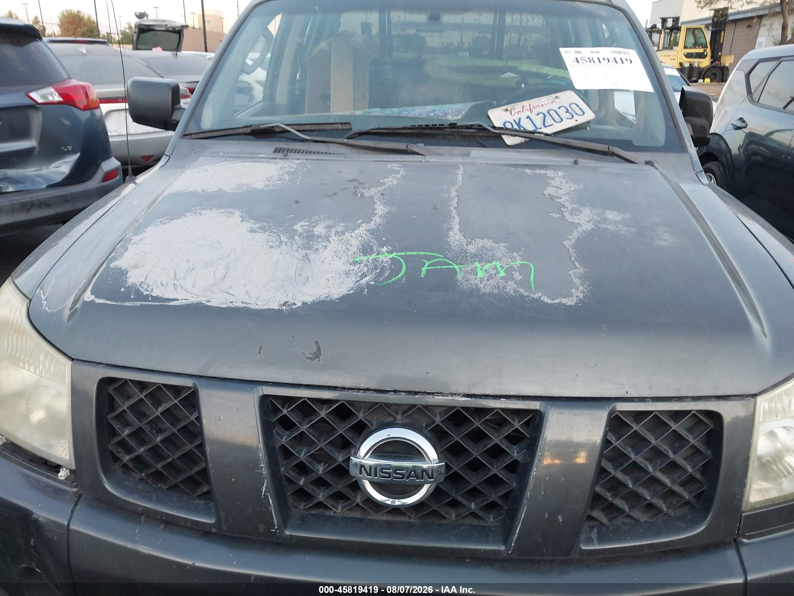 2007 Nissan Titan Xe Gray vin: 1N6AA07B77N243534