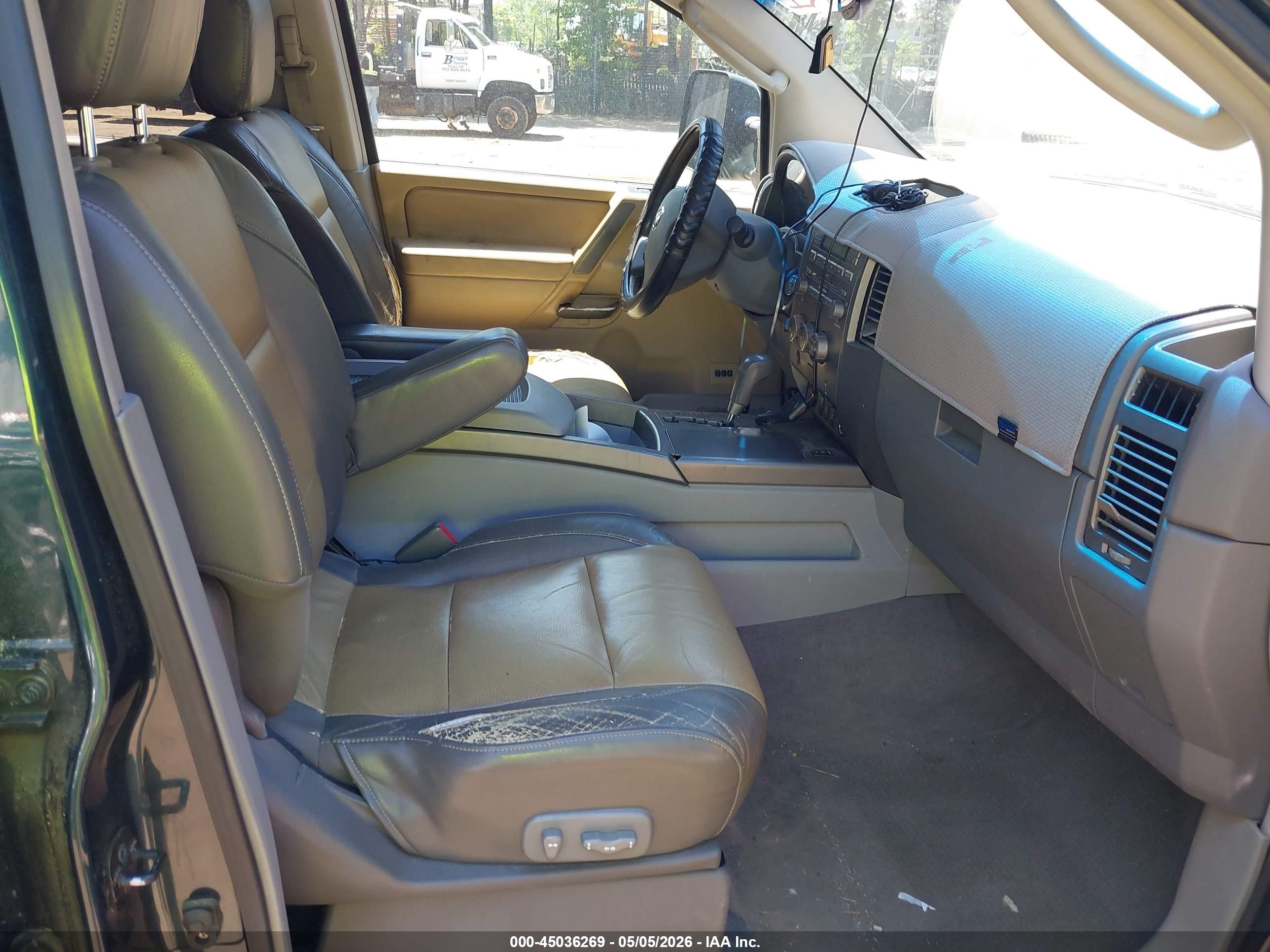 2004 Nissan Titan Le Green vin: 1N6AA07B84N537486
