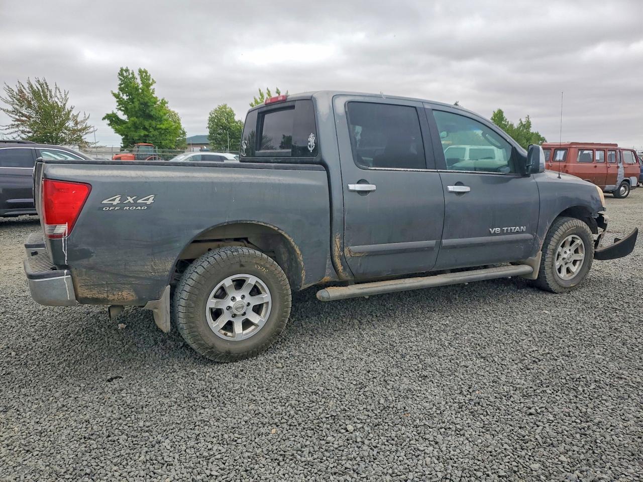 2005 Nissan Titan Xe Gray vin: 1N6AA07B85N562471