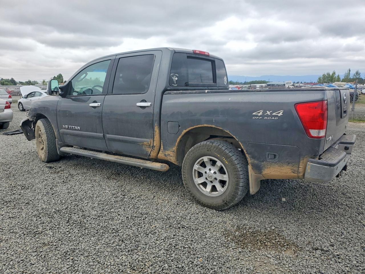 2005 Nissan Titan Xe Gray vin: 1N6AA07B85N562471